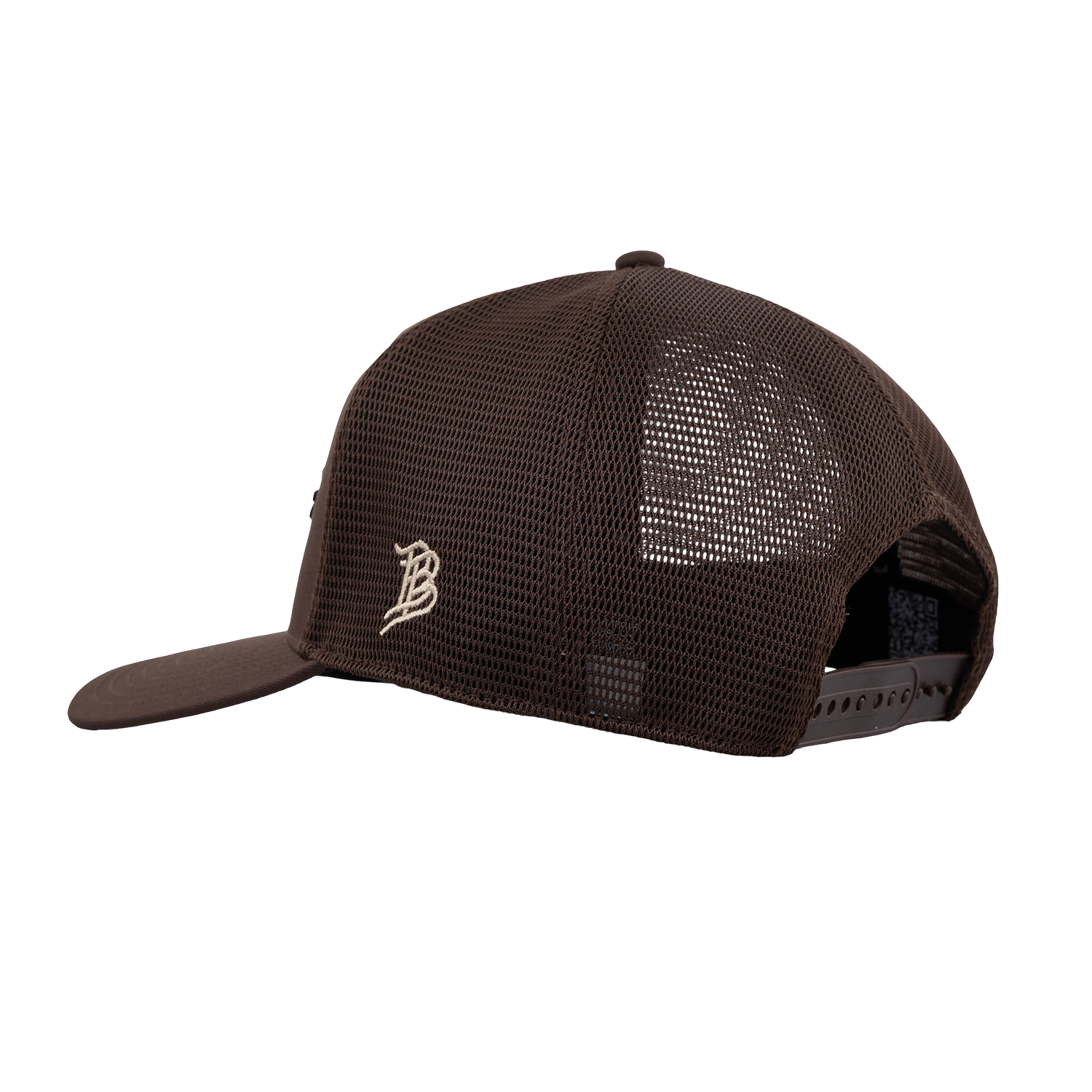 Script Aggies Branded Bills 5 Panel Camo Trucker Hat - Brown