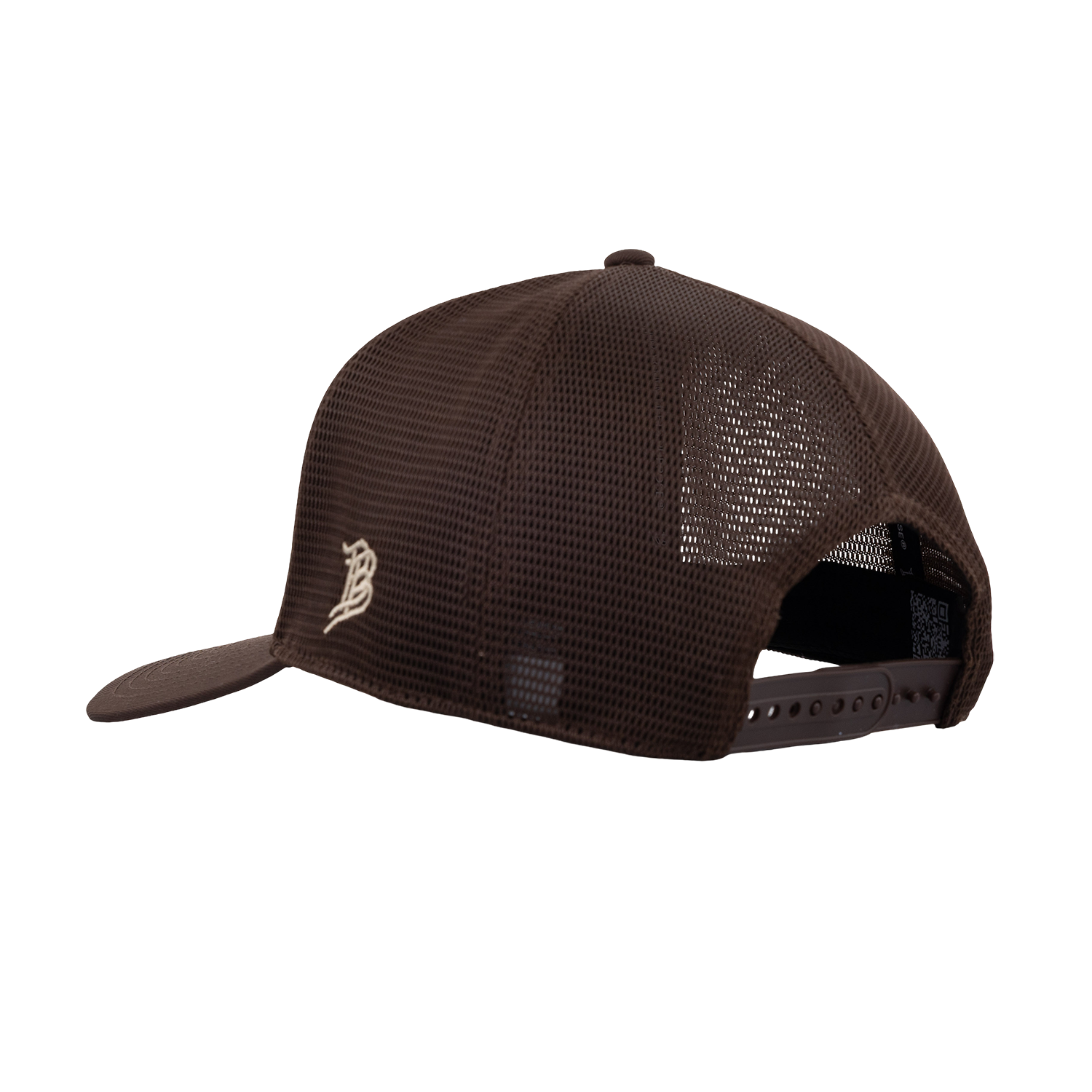Script Aggies Branded Bills 5 Panel Camo Trucker Hat - Brown