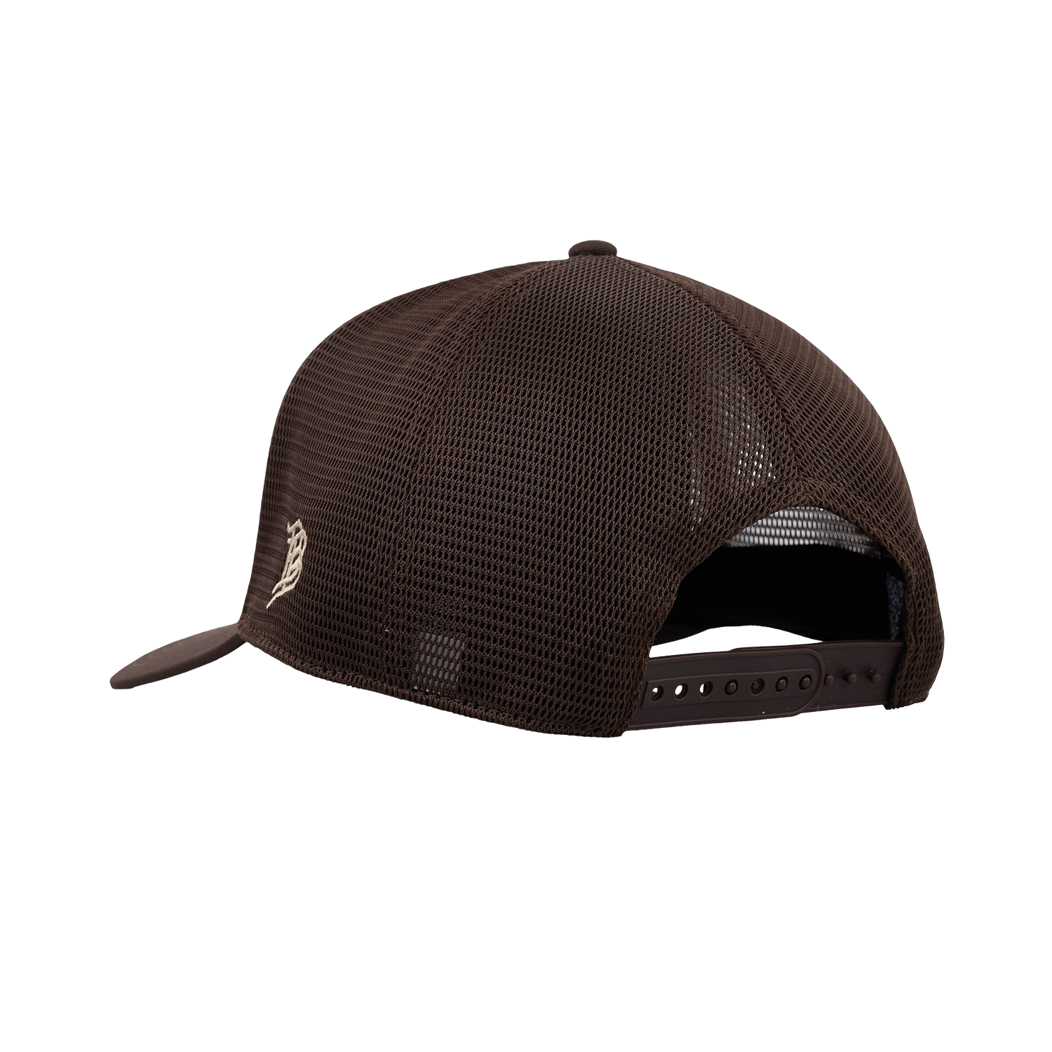 Script Aggies Branded Bills 5 Panel Camo Trucker Hat - Brown