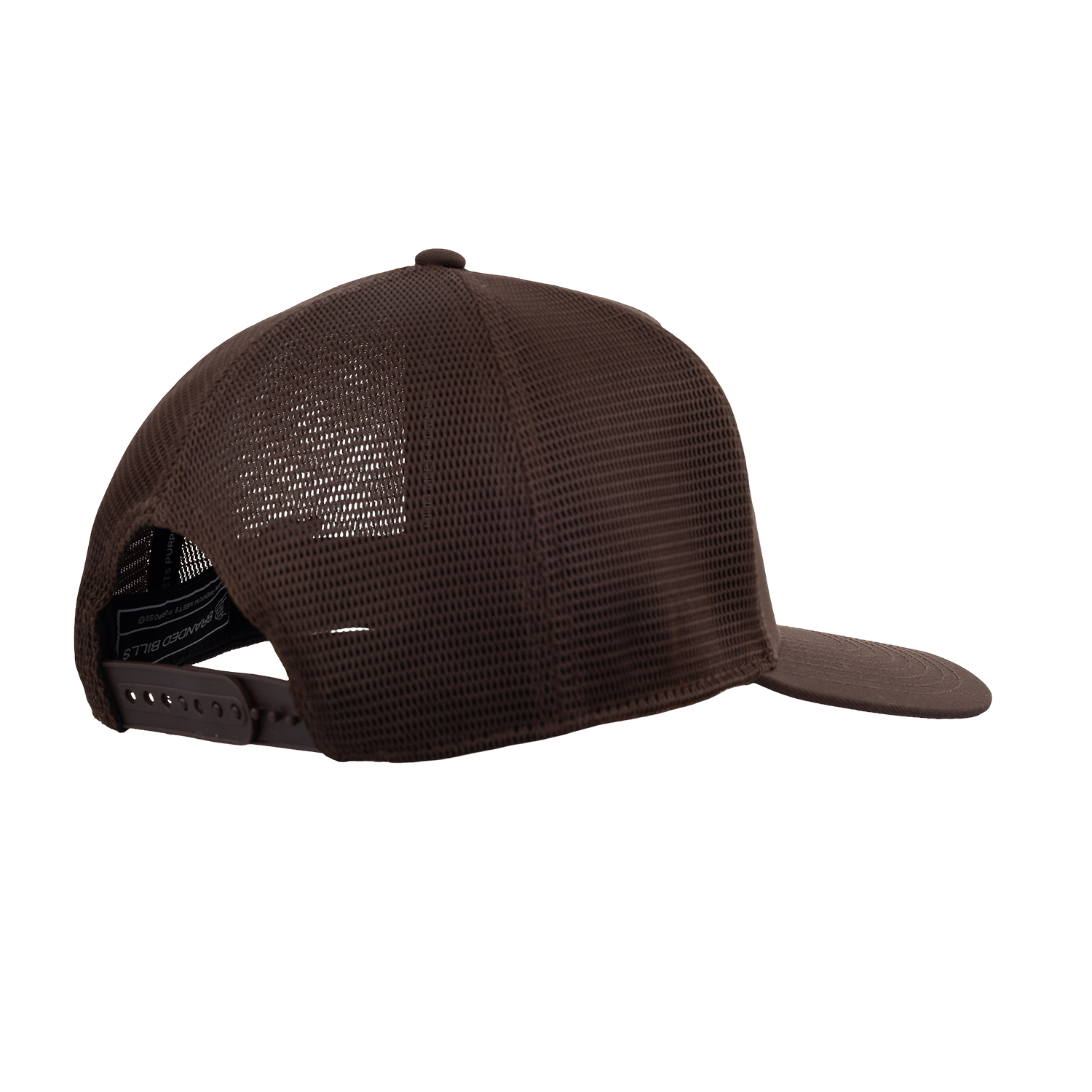 Script Aggies Branded Bills 5 Panel Camo Trucker Hat - Brown