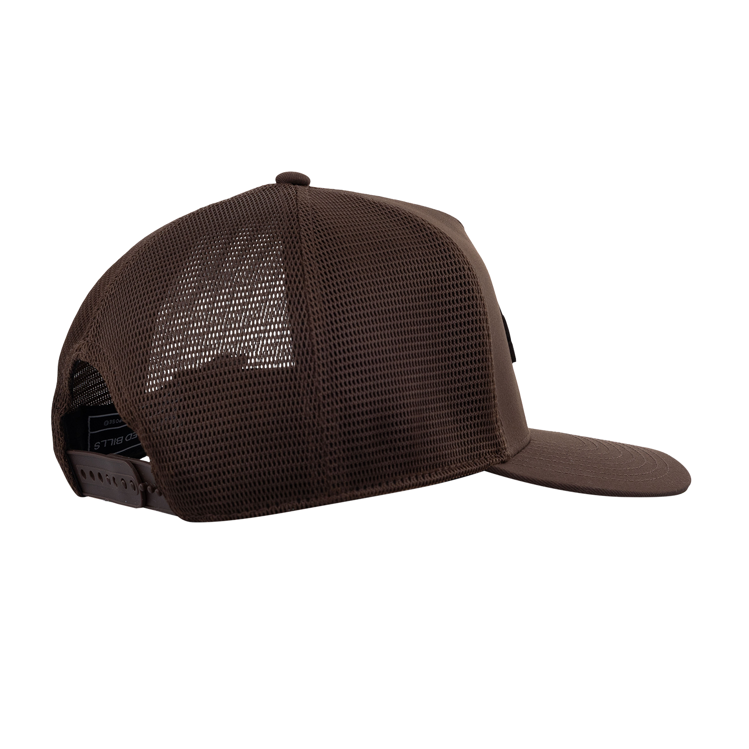 Script Aggies Branded Bills 5 Panel Camo Trucker Hat - Brown
