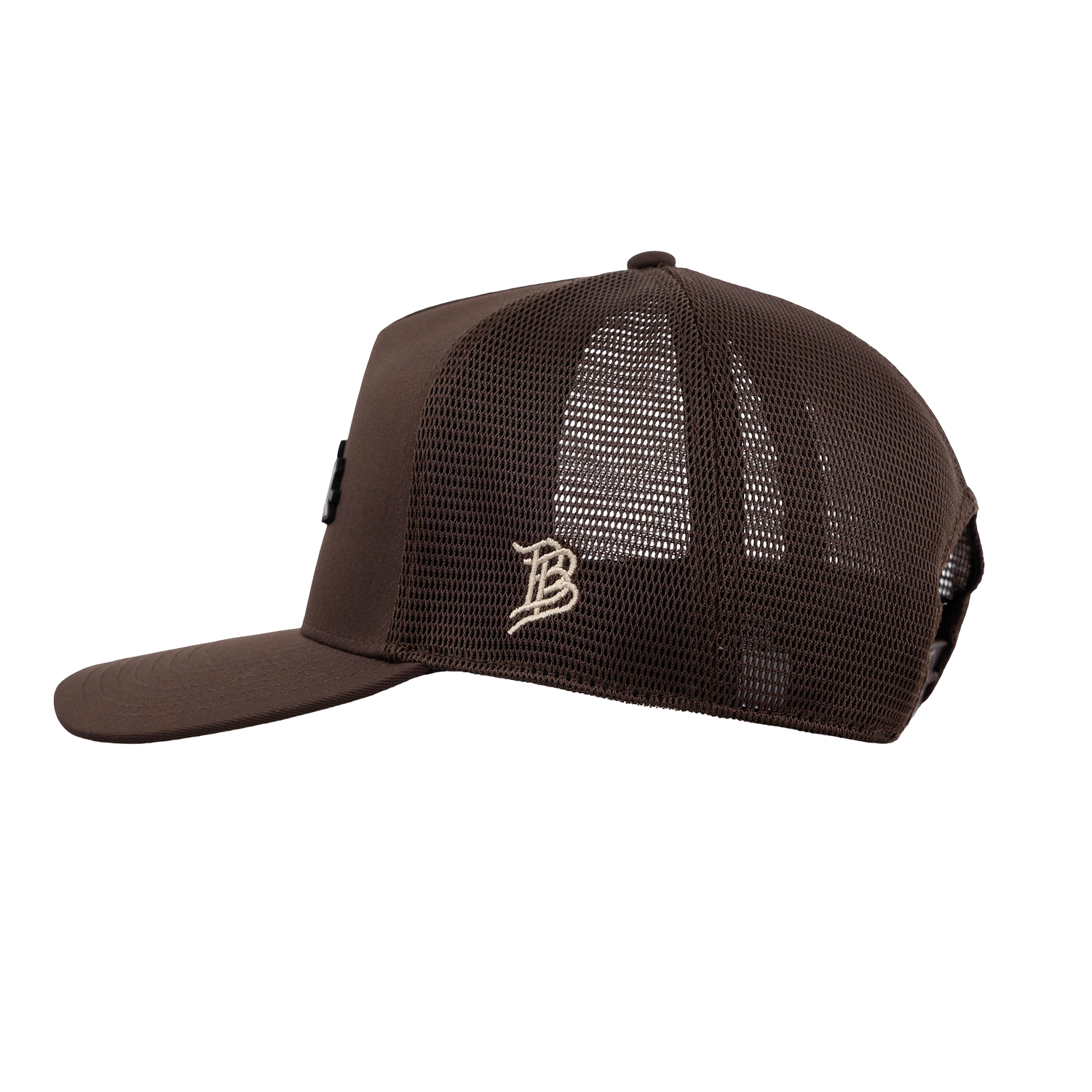 Script Aggies Branded Bills 5 Panel Camo Trucker Hat - Brown