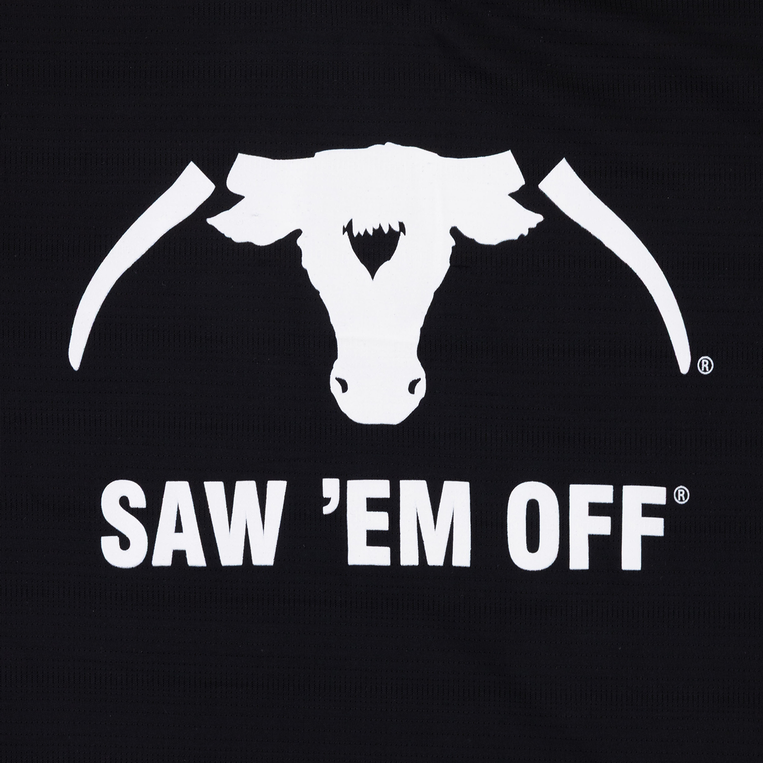 Saw 'Em Off Collegiate Outfitters Youth Performance T-Shirt - Black