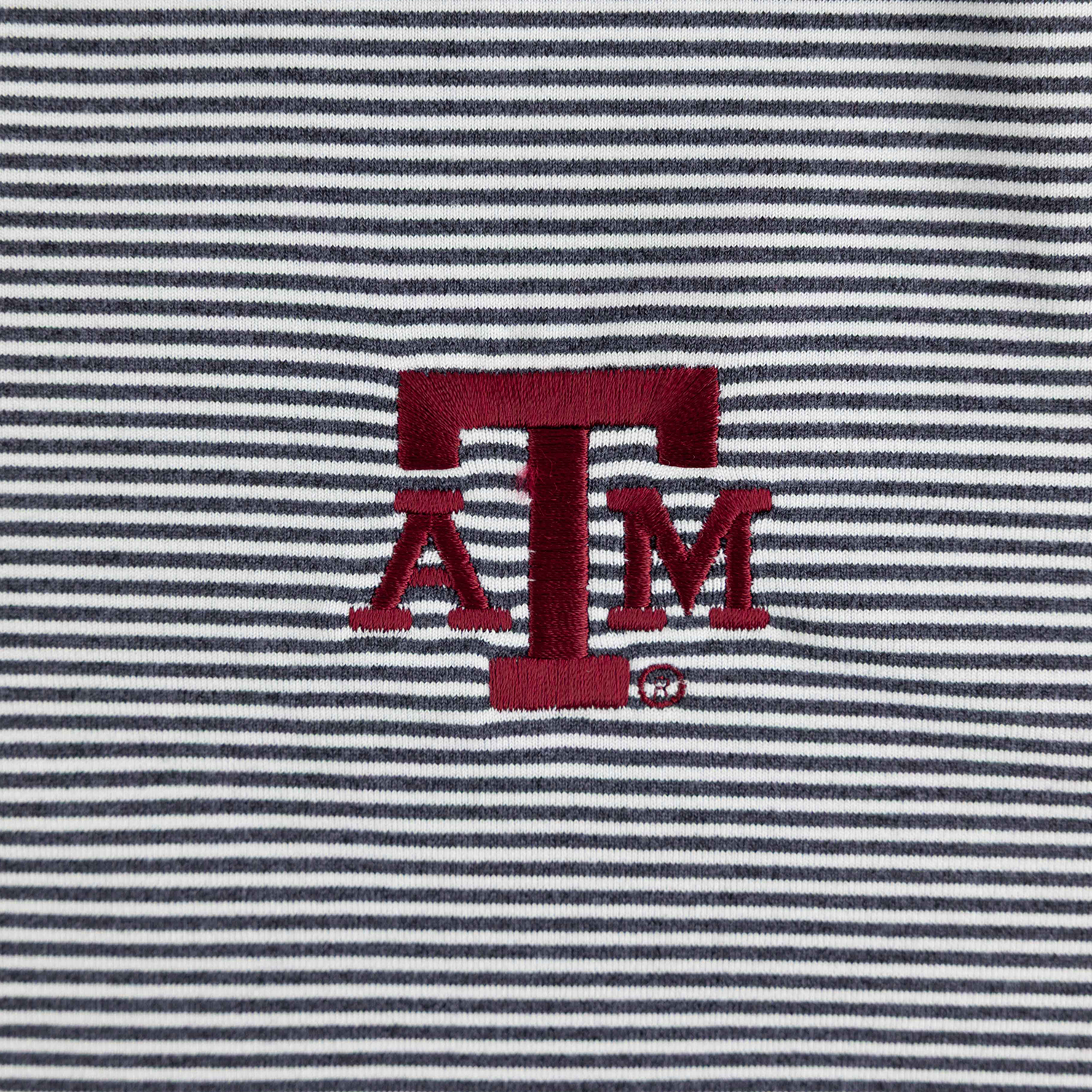 Texas A&M Southern Tide Micro Stripe 1/4 Zip - Black