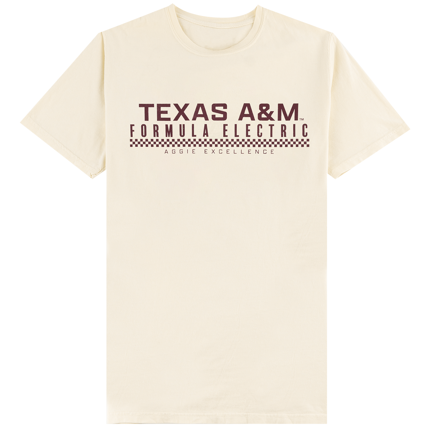 Texas A&M Formula Electric Car T-Shirt - Cream