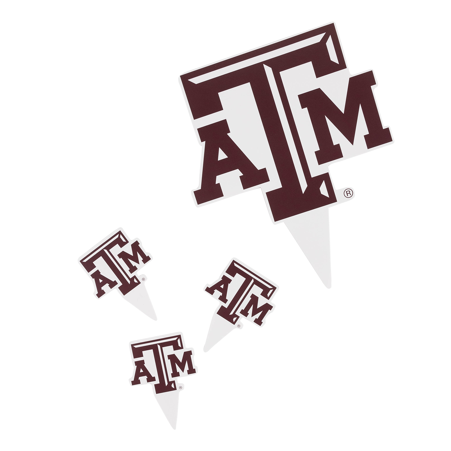 Texas A&M Logo Cupcake Toppers