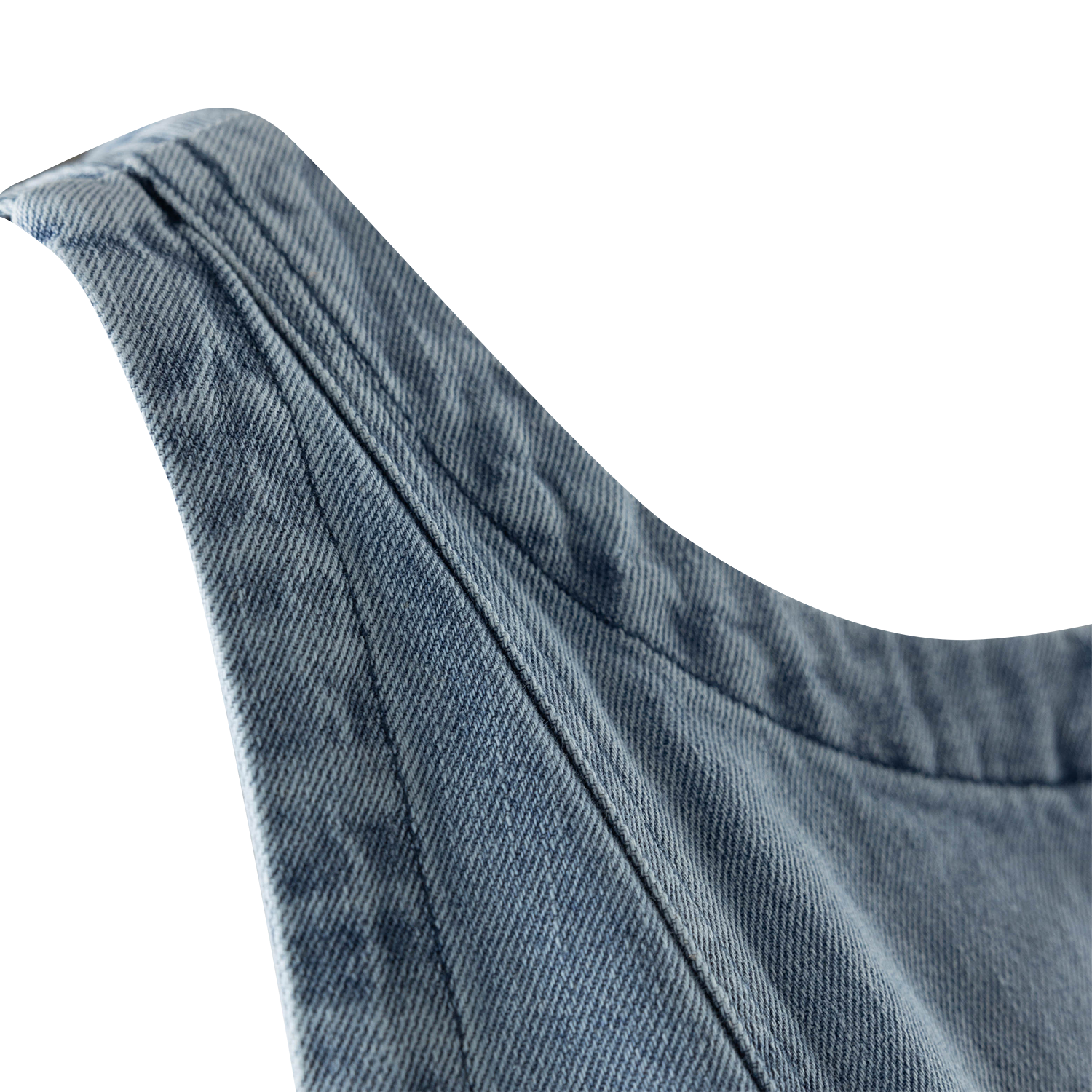A Line Flare Mini Dress - Denim