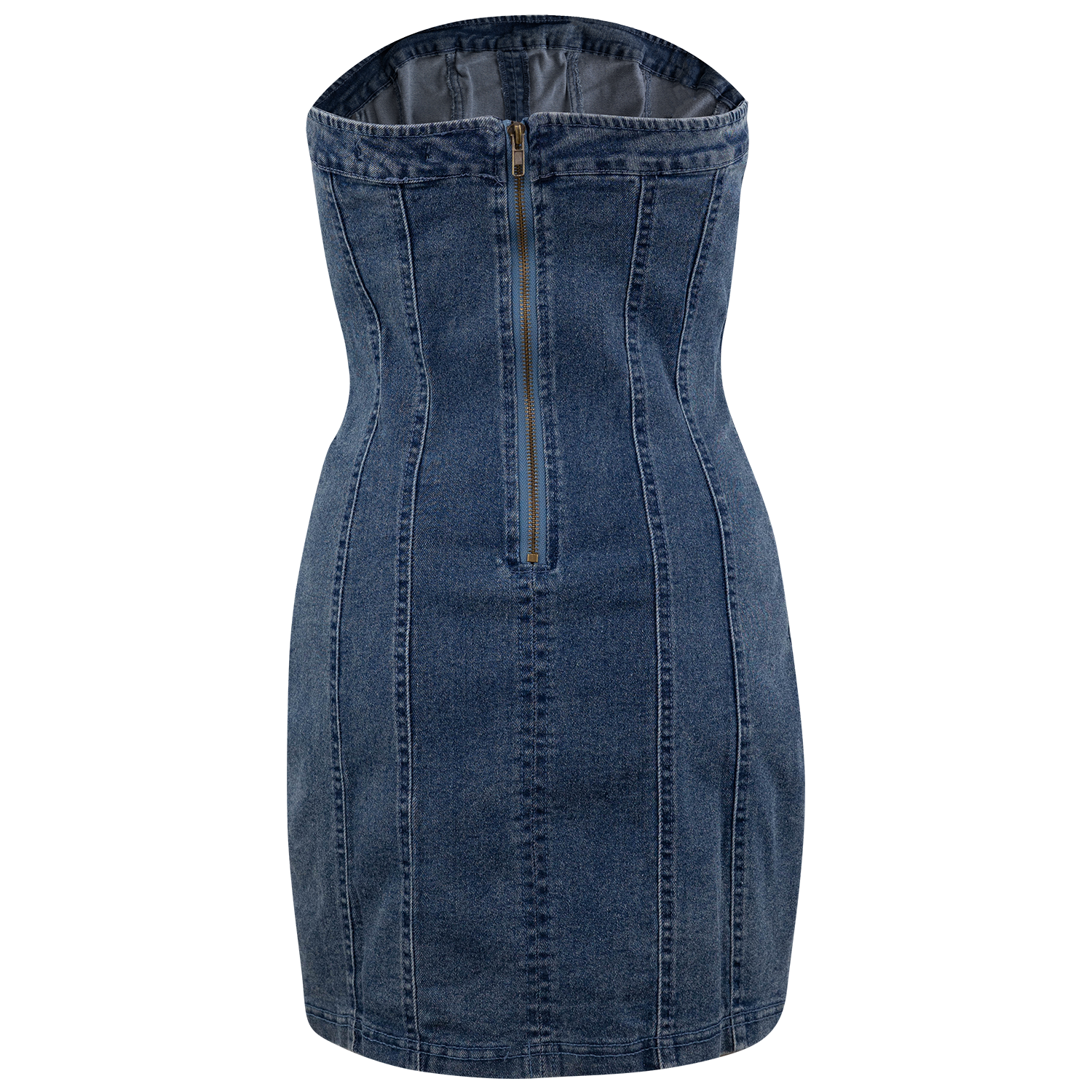 Timing Inc Tube Mini Dress - Denim