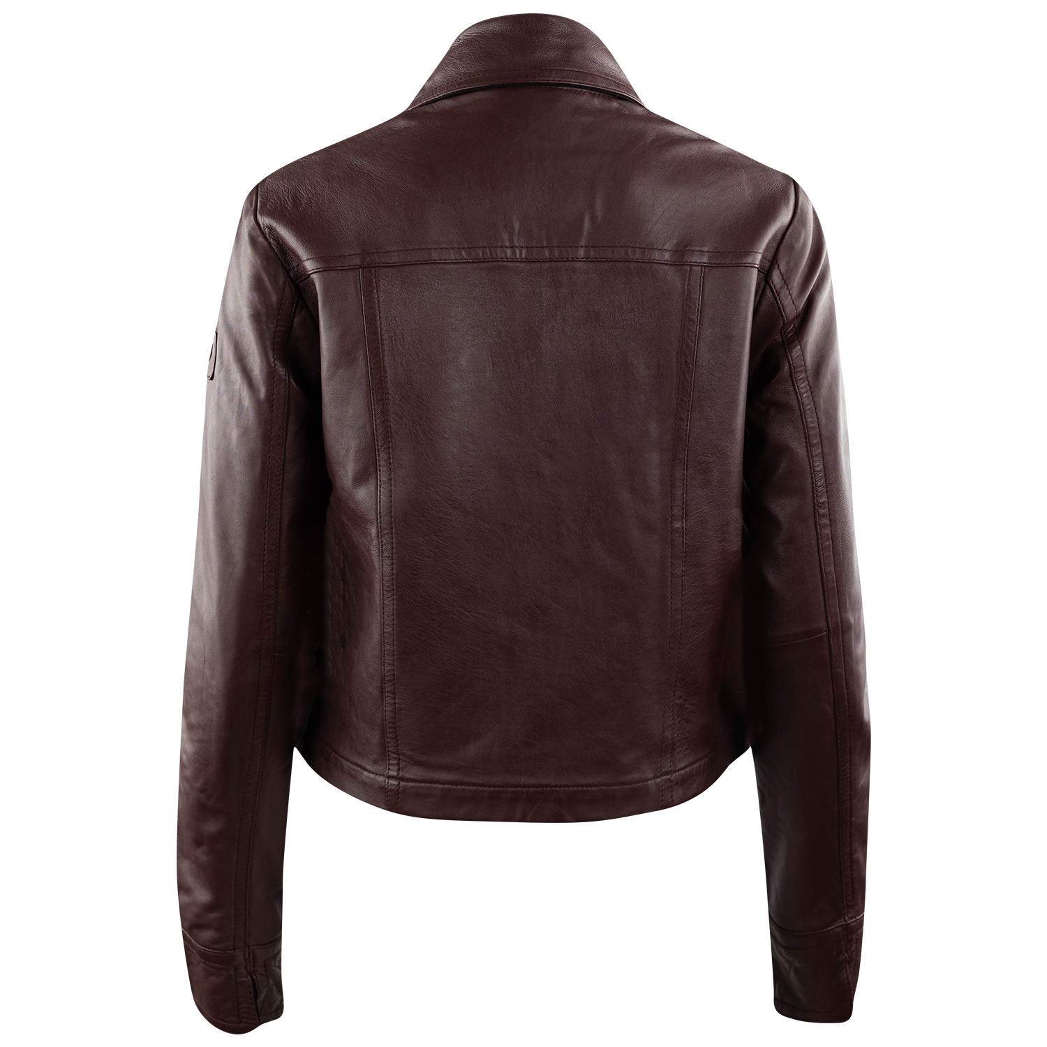 Mauritius Women's Lightweight Leather Jacket - Maroon