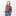 Double Zero Striped Half Button Knit Sweater - Maroon