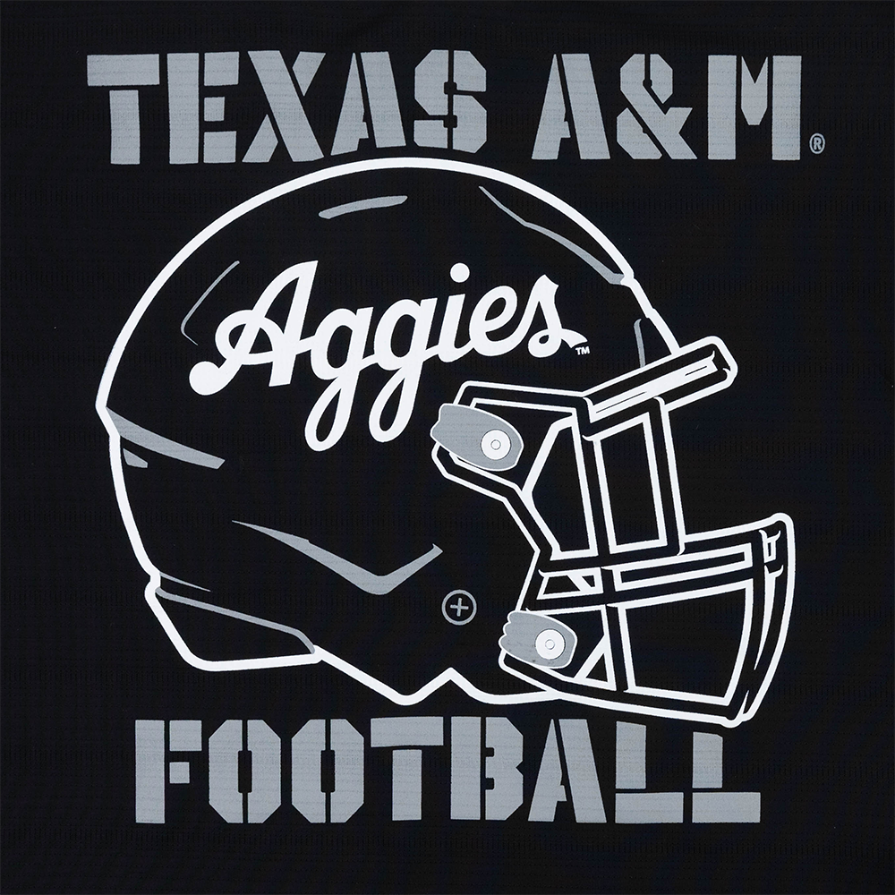 Texas A&M Collegiate Outfitters Youth Performance Helmet T-Shirt - Black