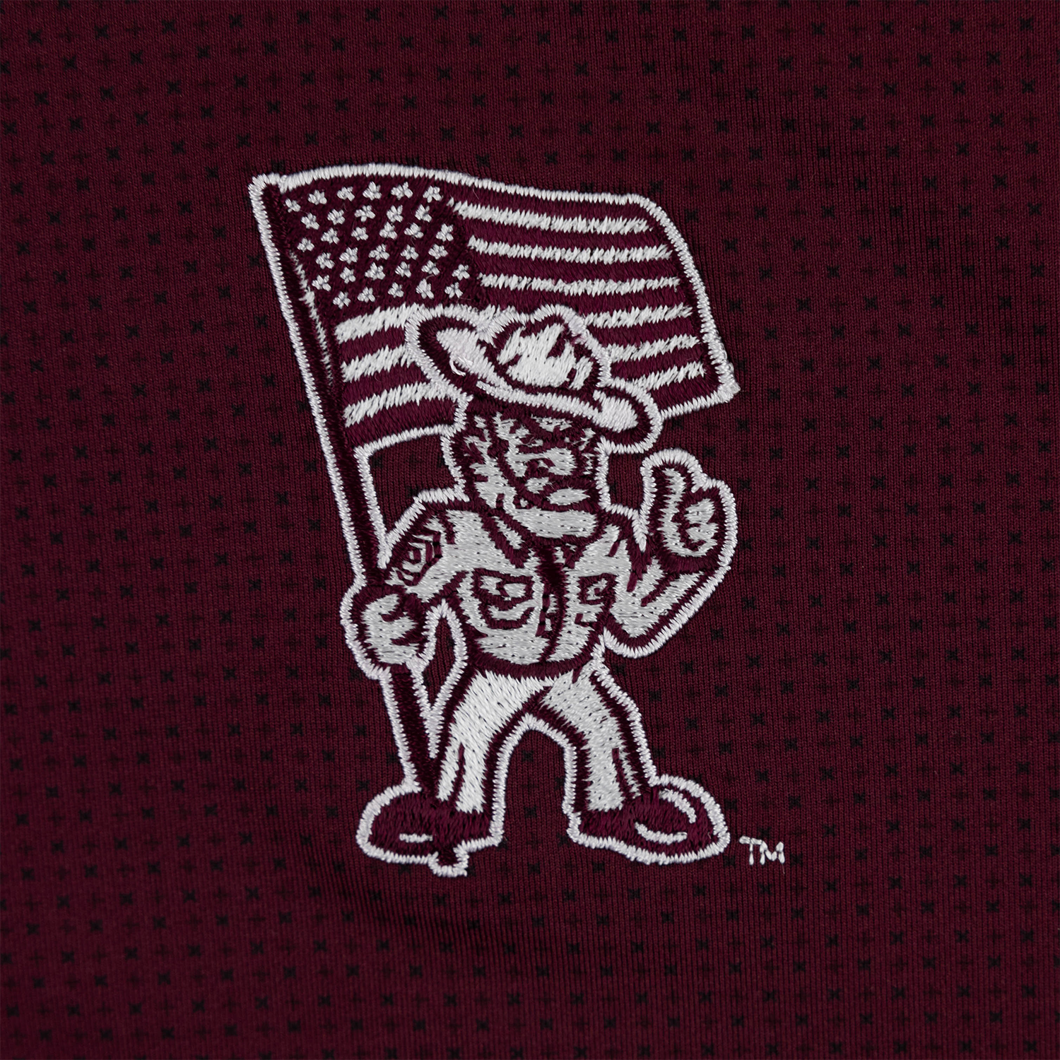 Texas A&M Horn Legend Ol' Sarge Flag Polo - Maroon