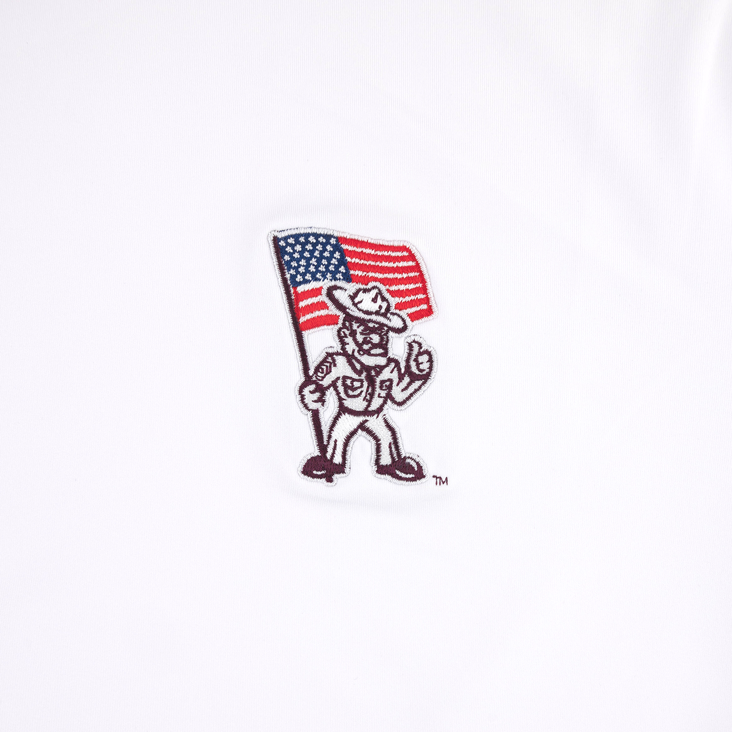 Texas A&M Horn Legend Ol' Sarge Flag Performance Hoodie - White