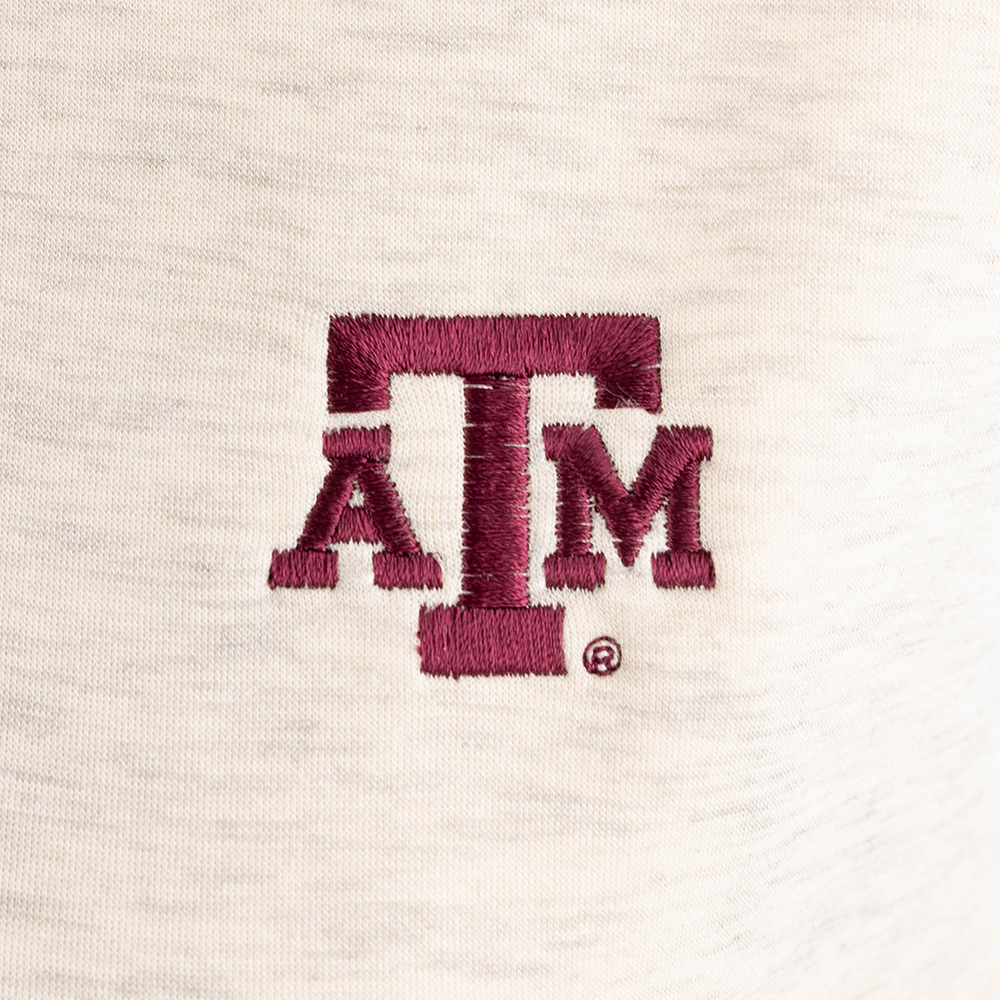 Texas A&M Women's Soft 1/4 Zip and Pant Set - Cream