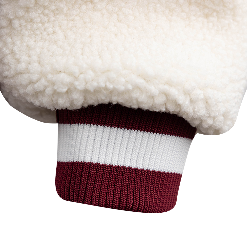 Texas A&M Patchwork Sherpa Jacket - Maroon