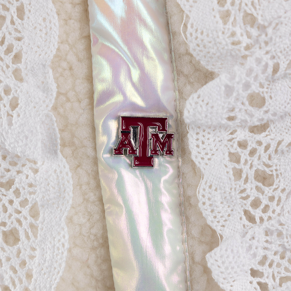 Texas A&M Patchwork Sherpa Jacket - Maroon