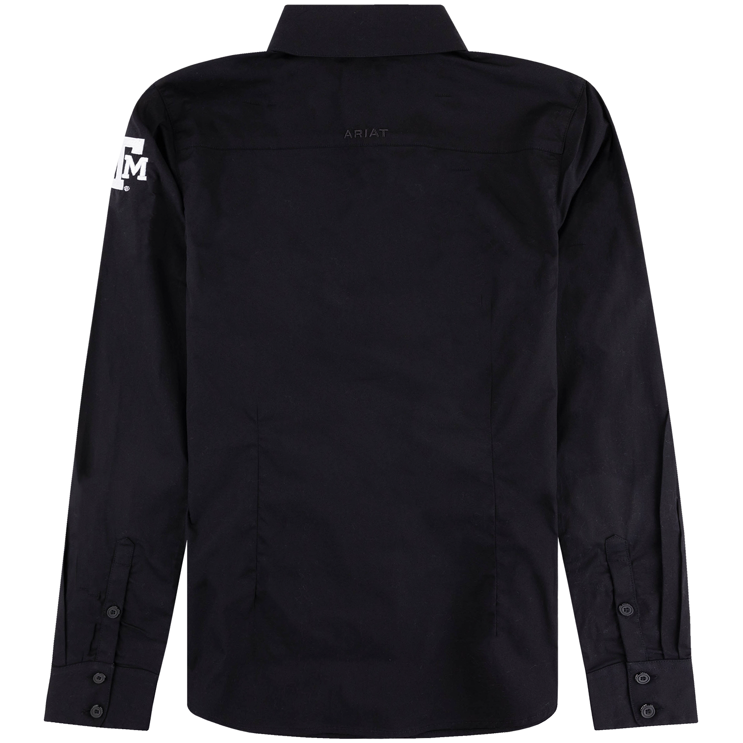 Texas A&M Ariat Fitted Button Up Shirt - Black