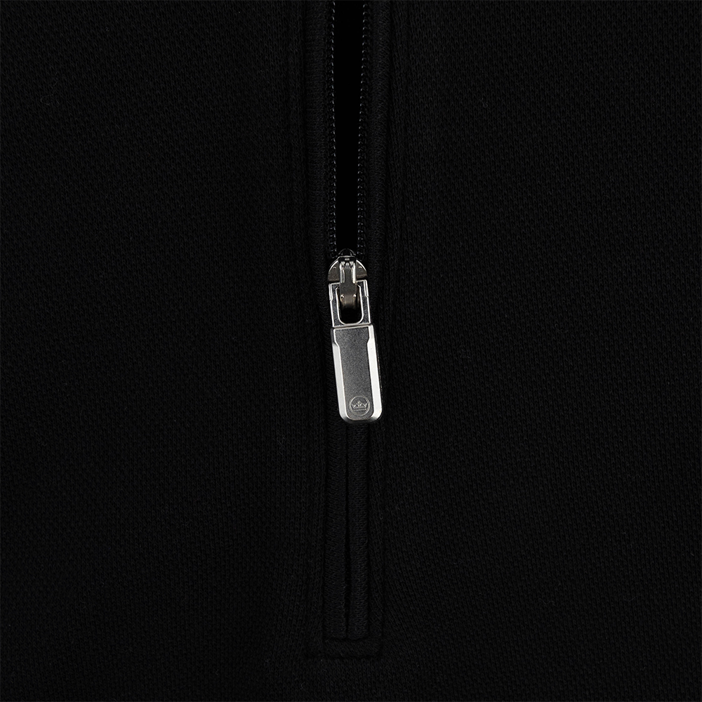 Script Aggies Peter Millar Textured 1/4 Zip - Black