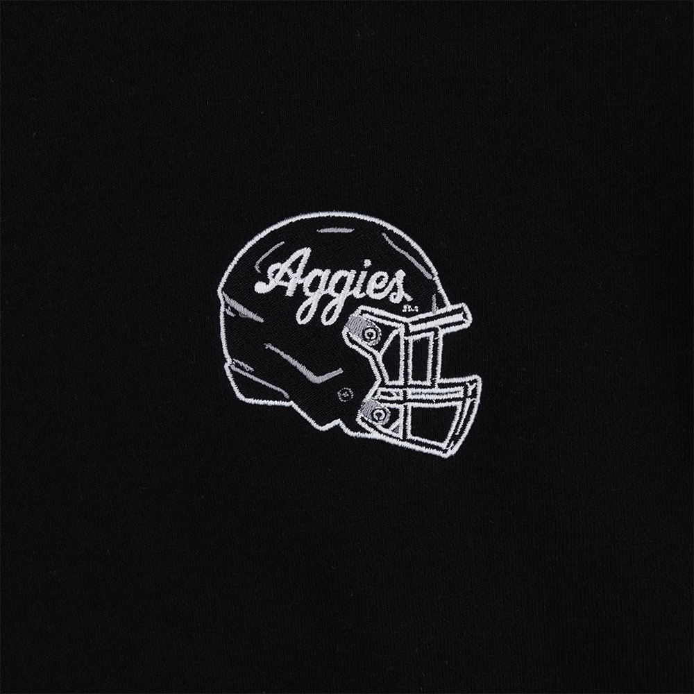 Aggies Football Helmet Hoodie - Black