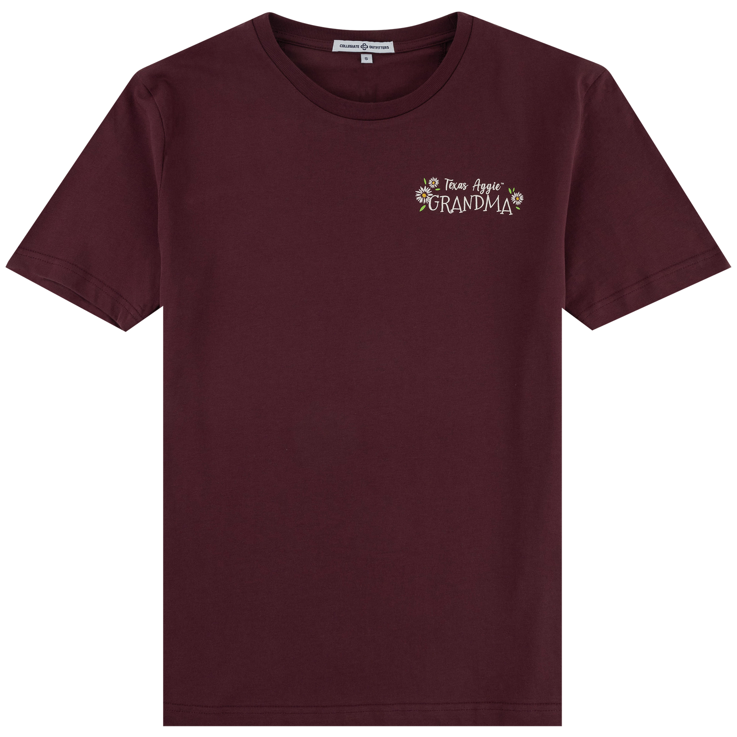 Texas A&M Collegiate Outfitters Aggie Grandma Daisies T-Shirt - Maroon