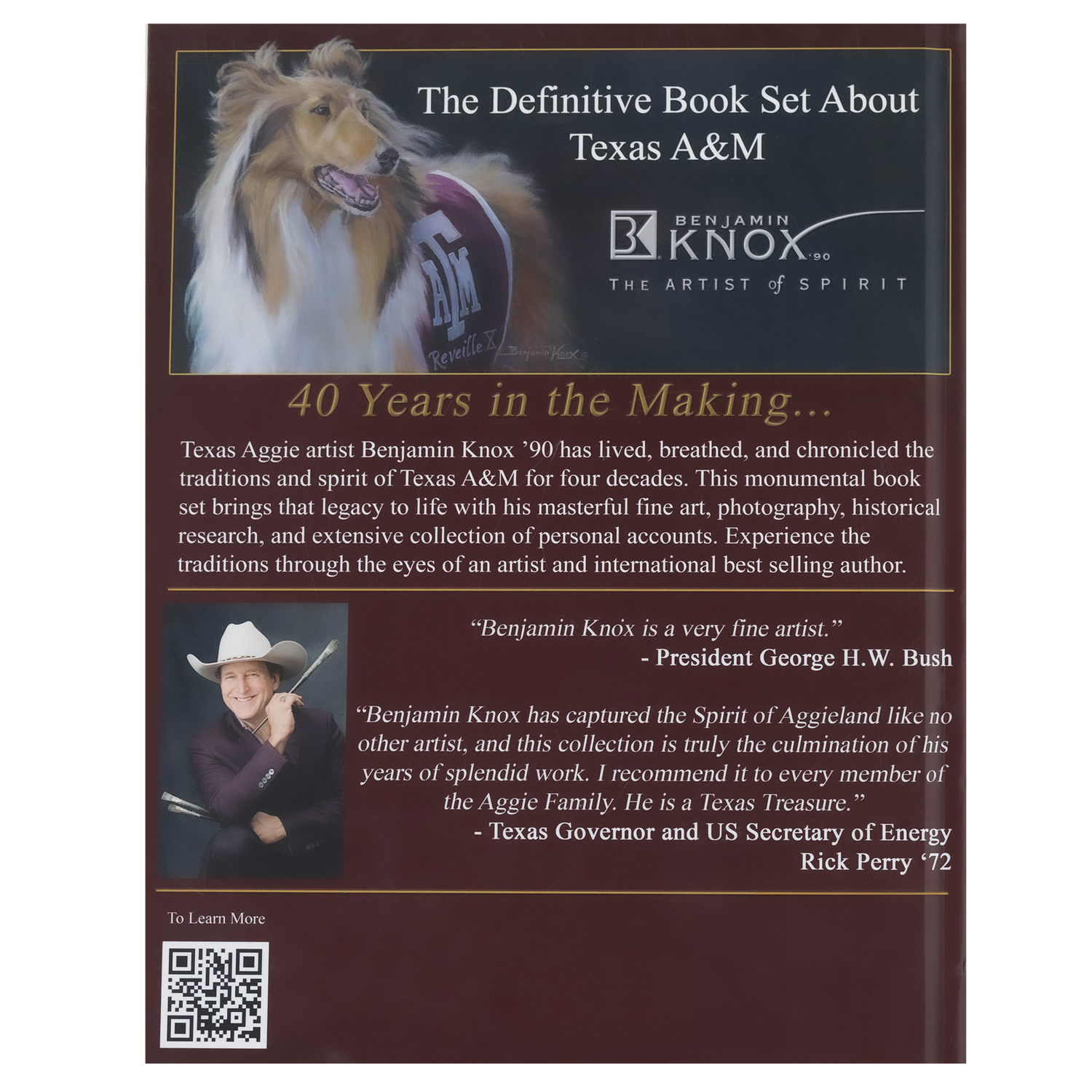 Texas A&M Benjamin Knox 150th Anniversary Hardcover Book