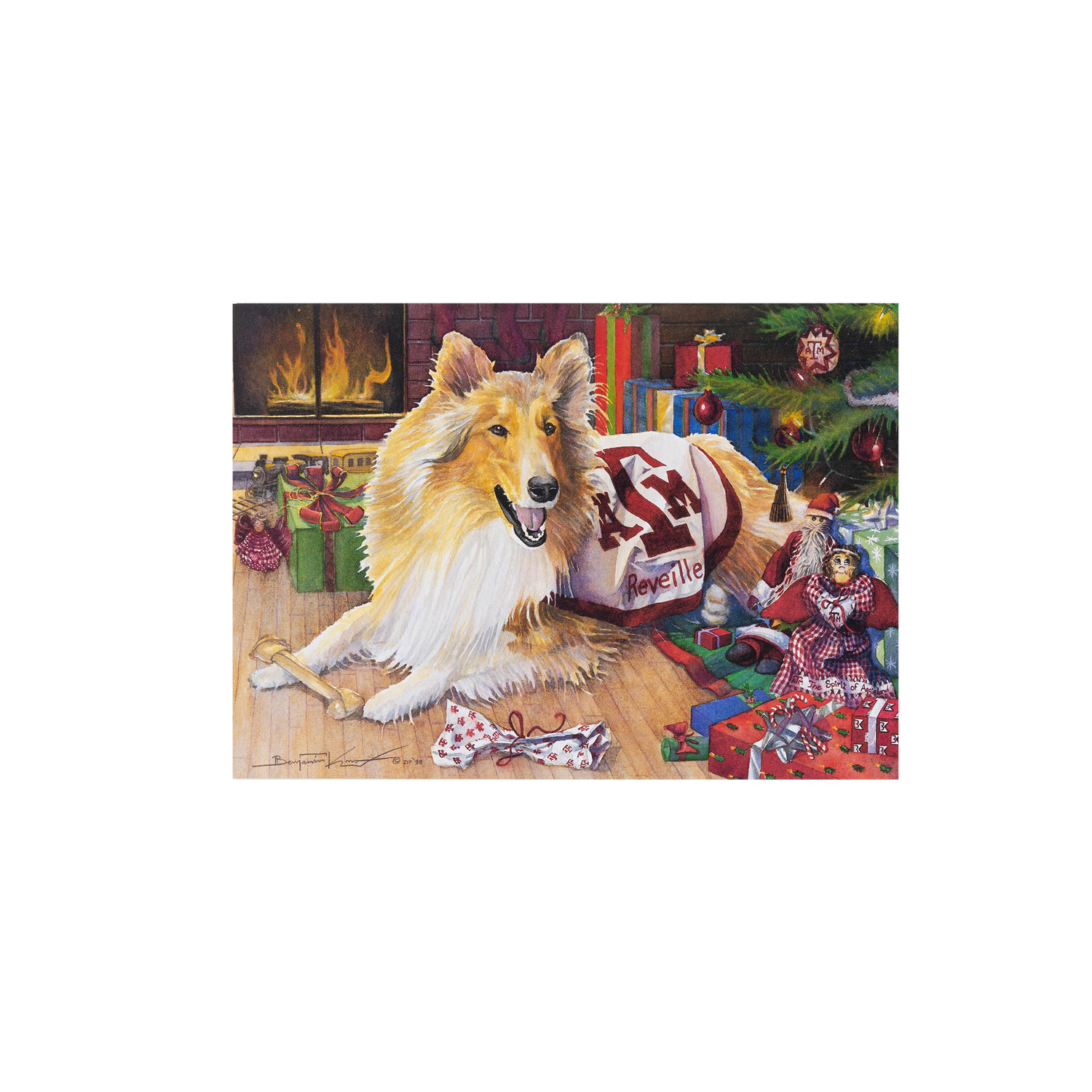 Texas A&M Benjamin Knox Reveille Christmas Cards