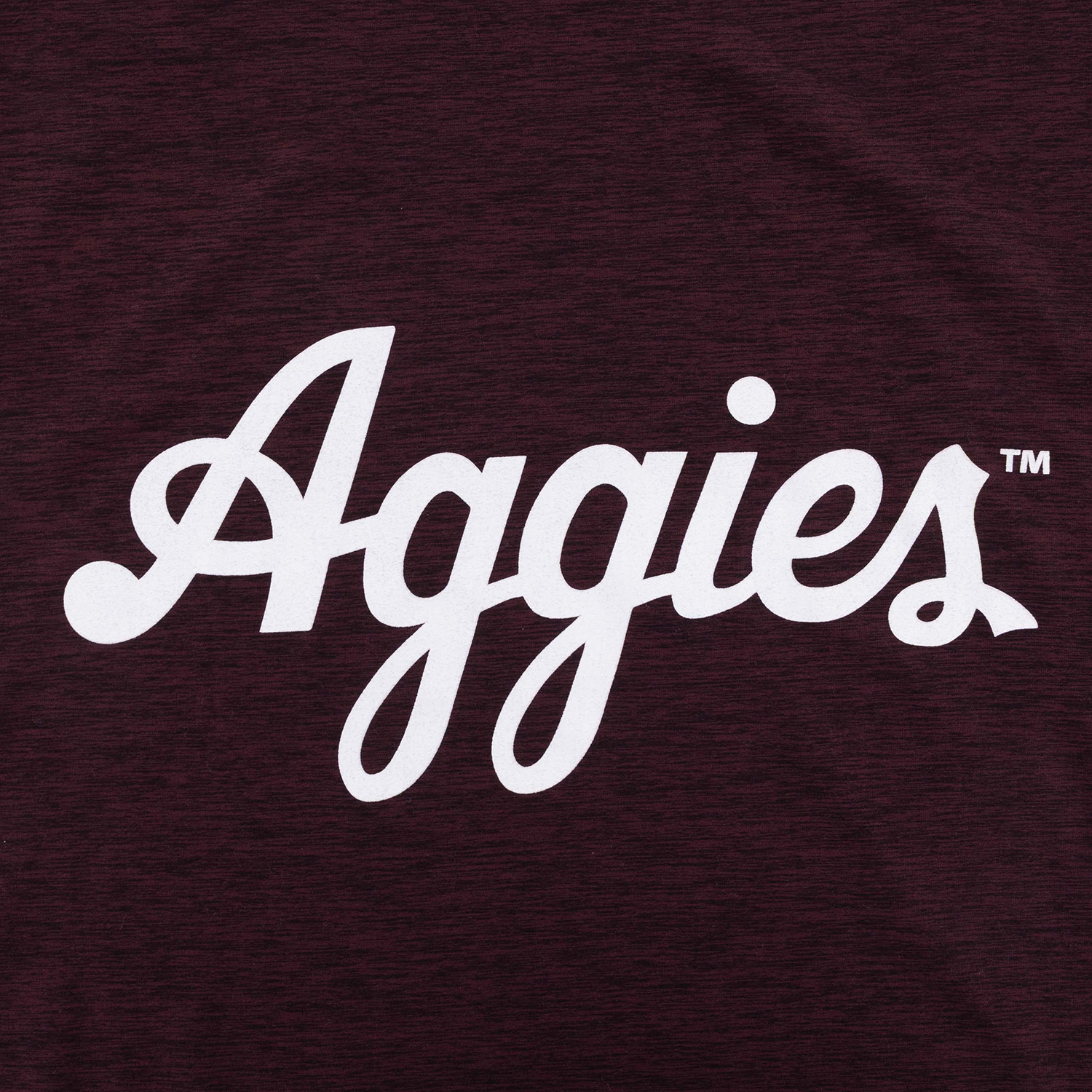 Script Aggies Heathered Performance Tee - Maroon