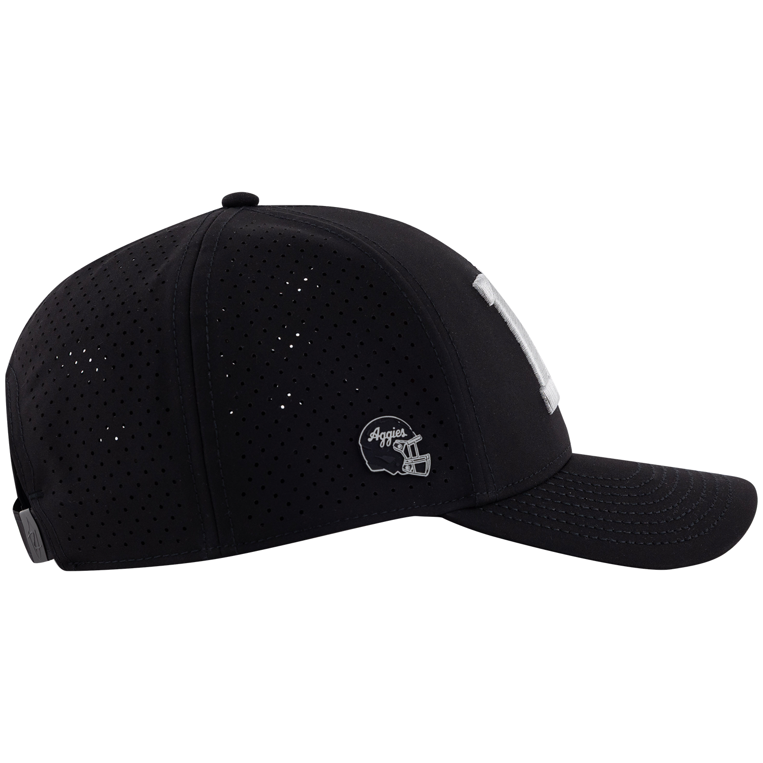 Rieti 12th Man Perforated Adjustable Cap - Black