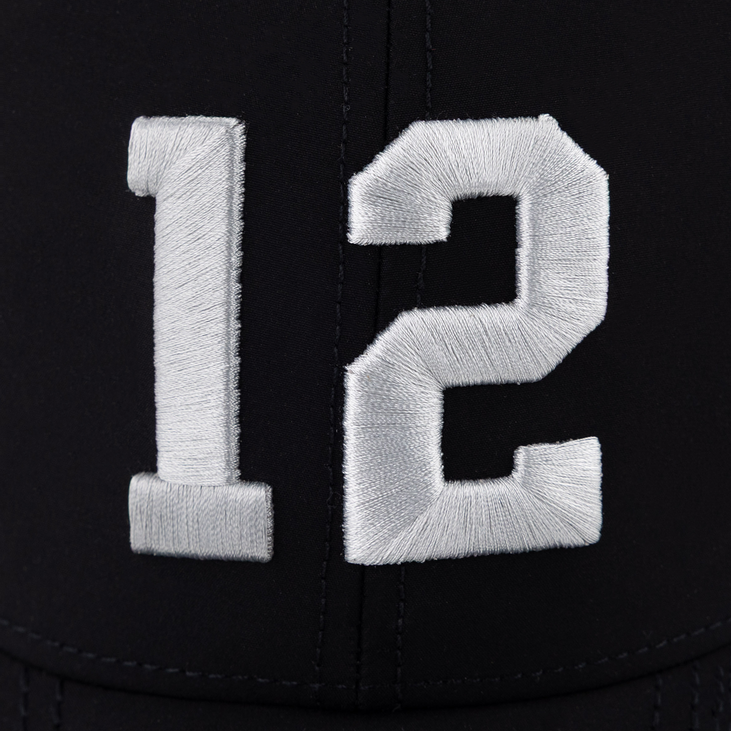 Rieti 12th Man Perforated Adjustable Cap - Black