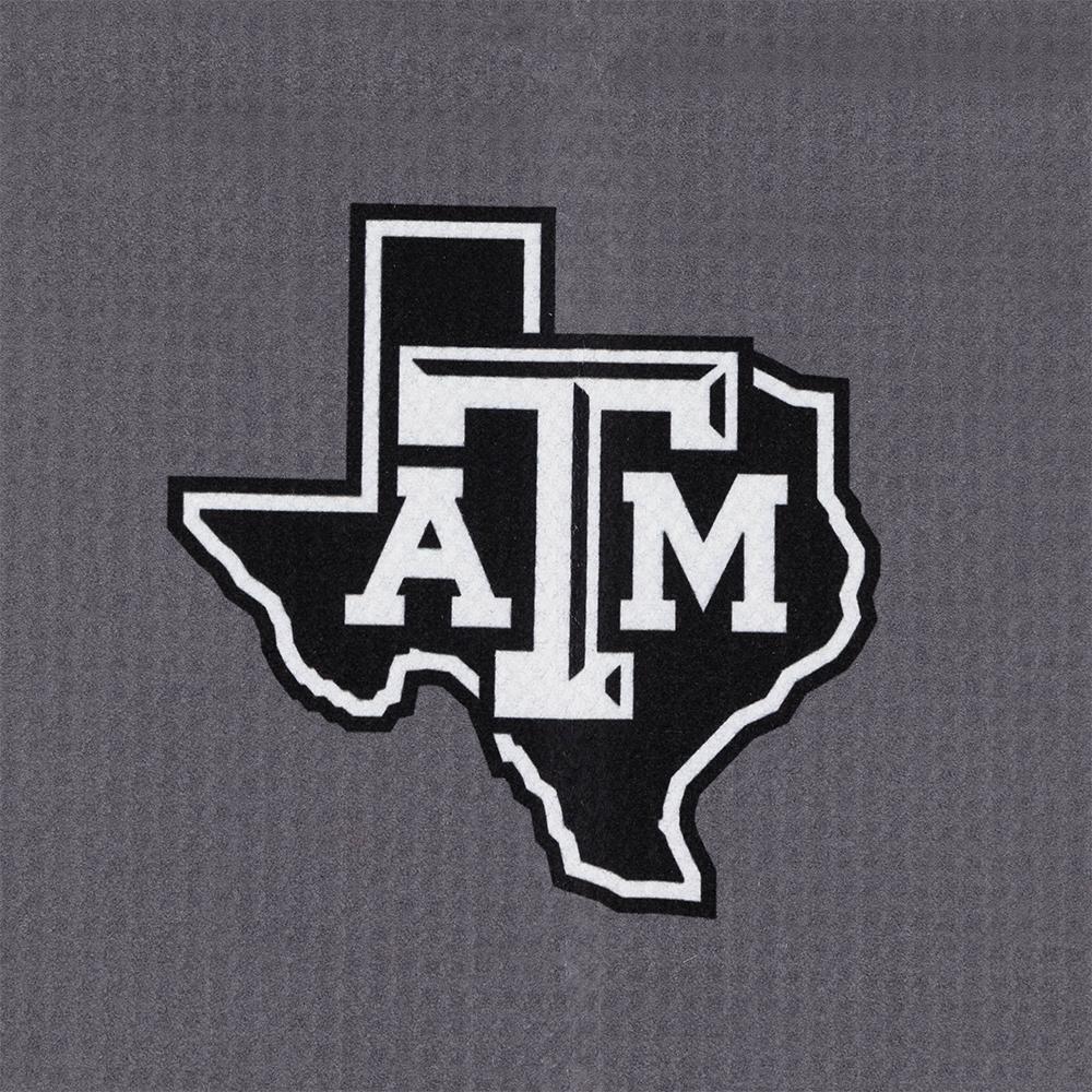 Texas A&M Rieti Kyle Field Black Out Golf Towel - Black