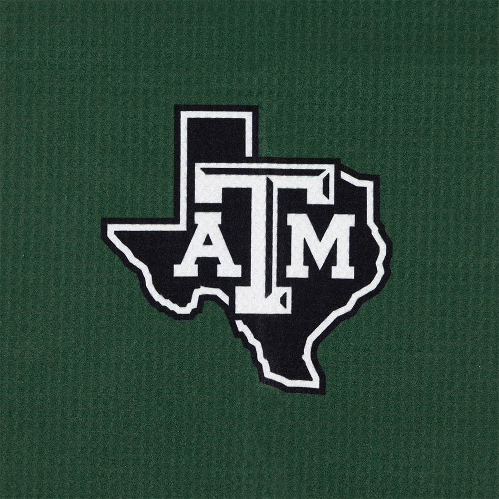 Texas A&M Rieti Kyle Field Black Out Golf Towel - Green