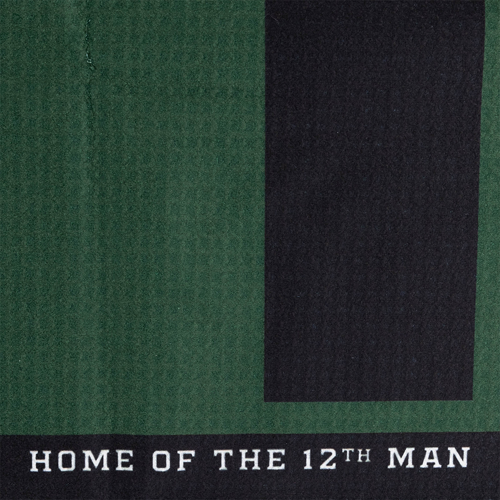 Texas A&M Rieti Kyle Field Black Out Golf Towel - Green