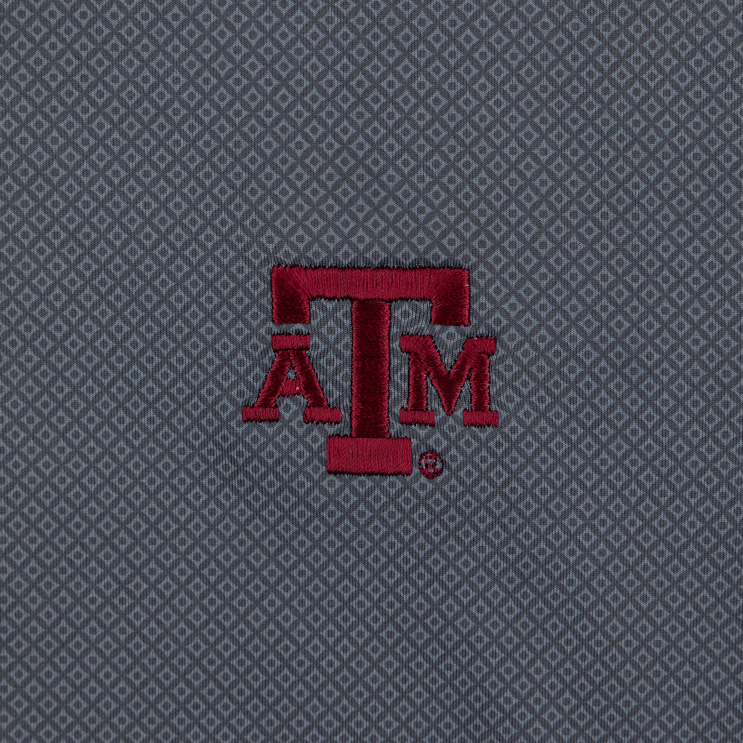 Texas A&M Peter Millar Hugo Performance Polo - Gray