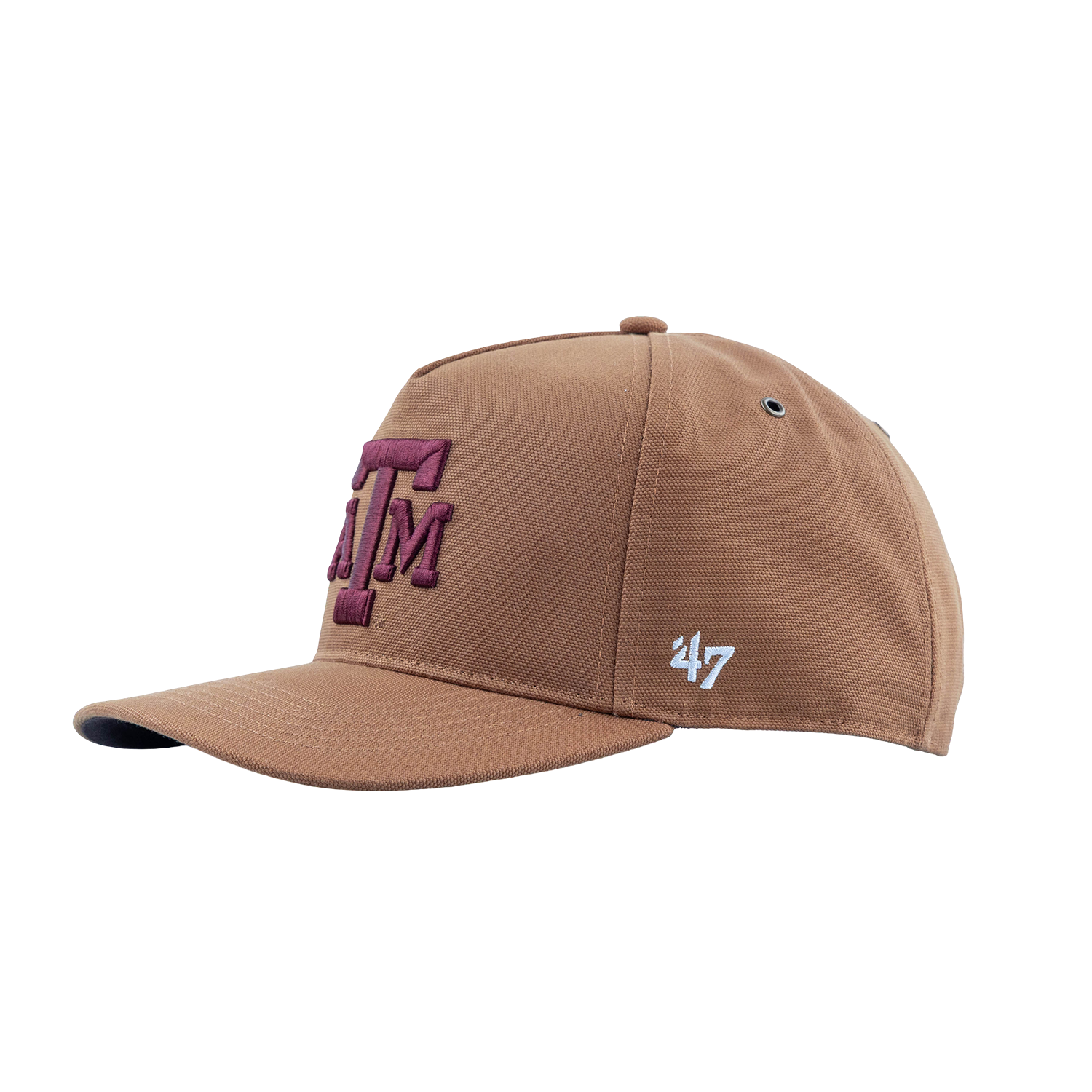 Texas A&M Carhartt 6 Panel Adjustable Hat - Brown