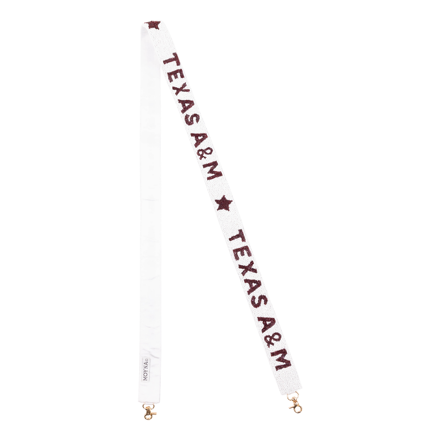 White Texas A&M Purse Strap