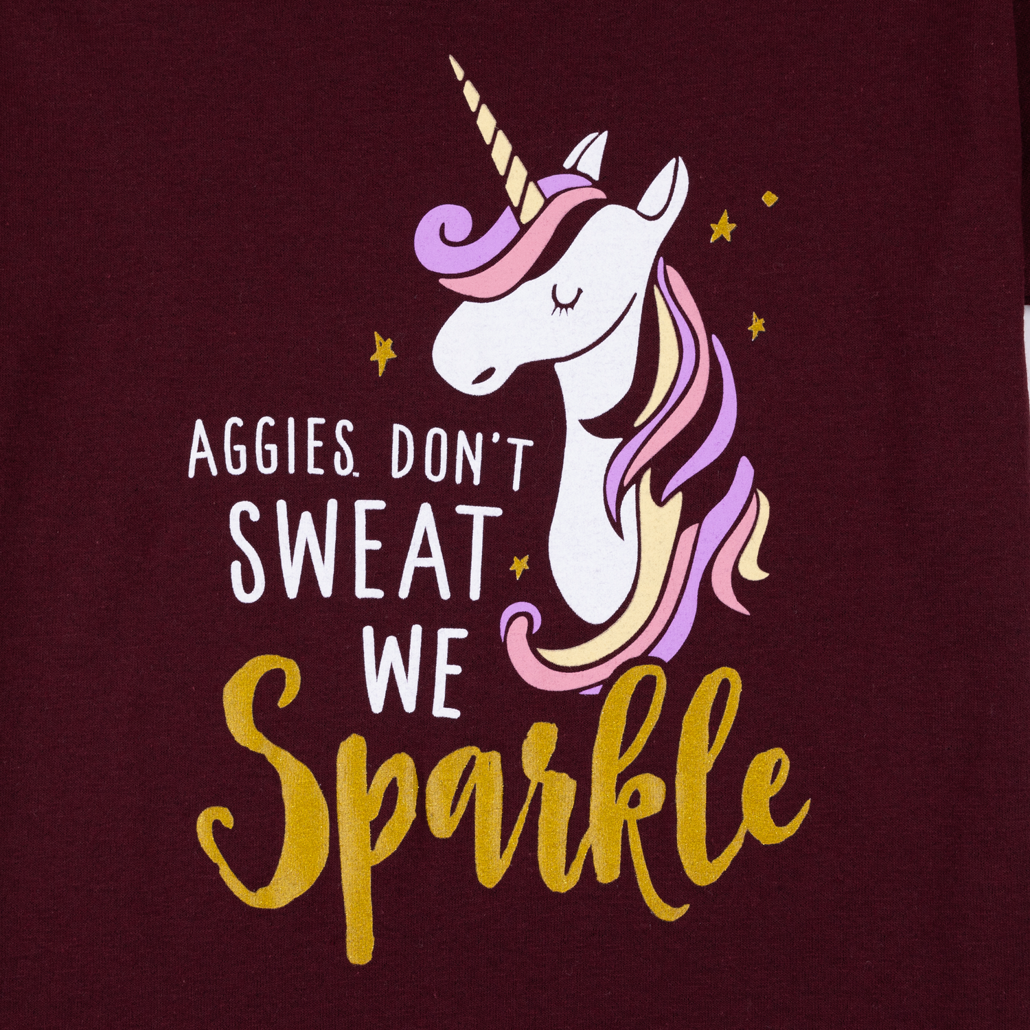 Aggies Youth Unicorn Sparkle T-Shirt