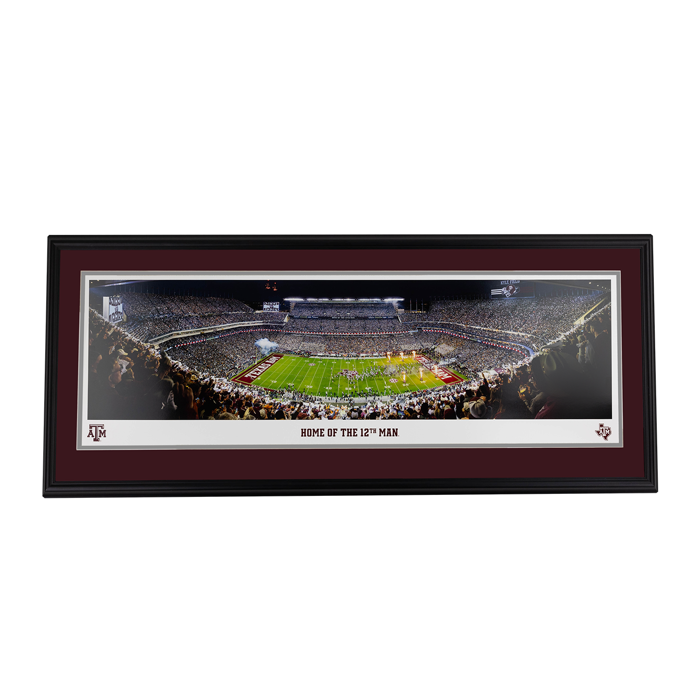 Print of the Aggies vs the Longhorns in a deluxe frame