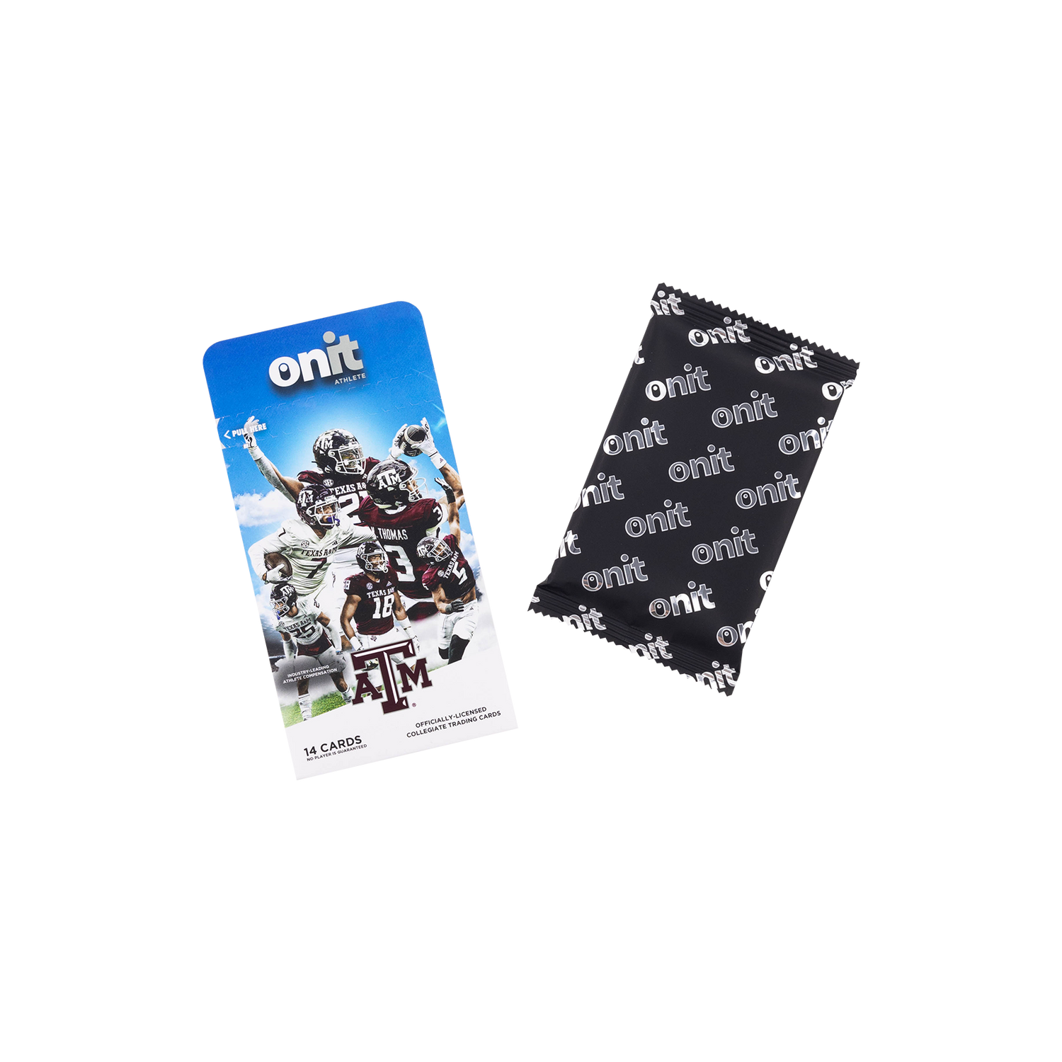 Texas A&M single pack football trading cards