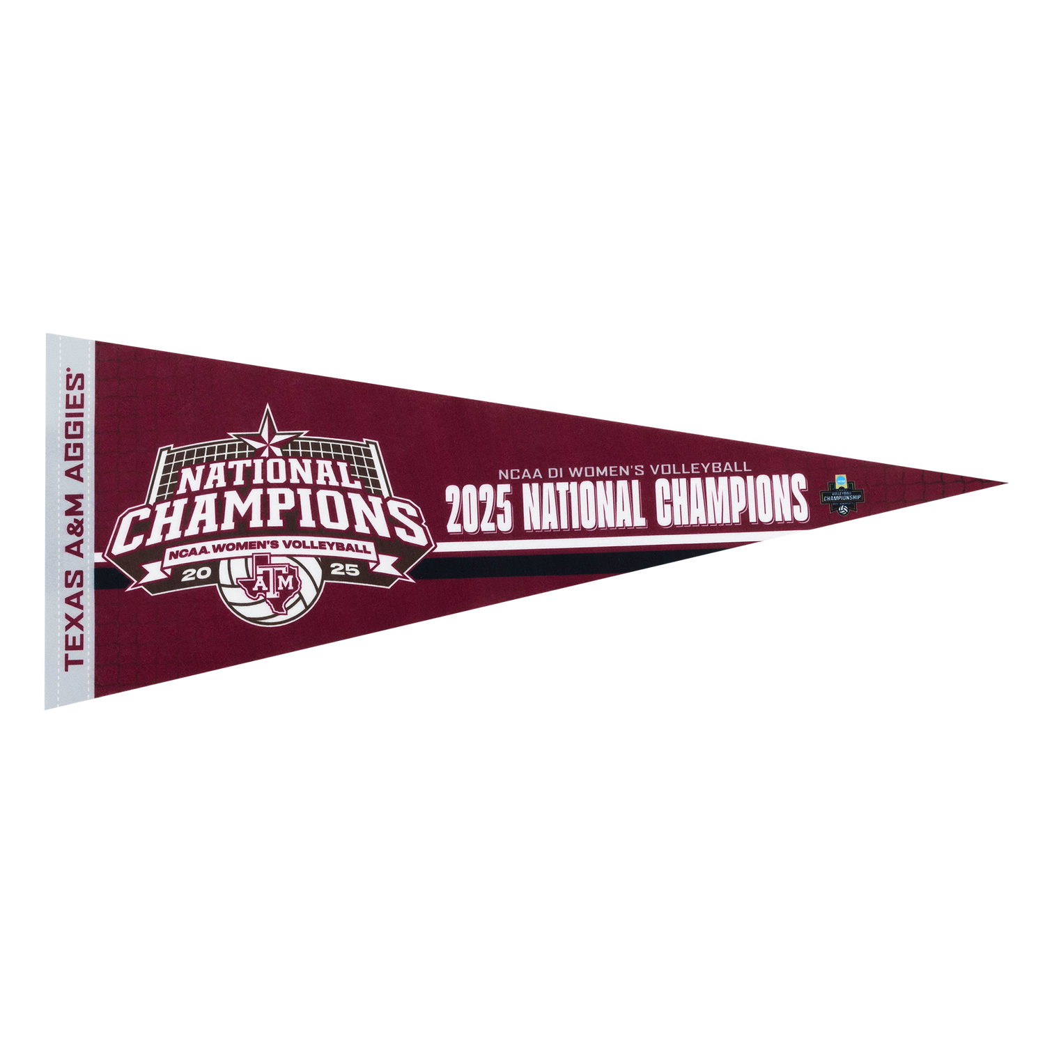 Maroon Texas A&M Volleyball National Champs Pennant