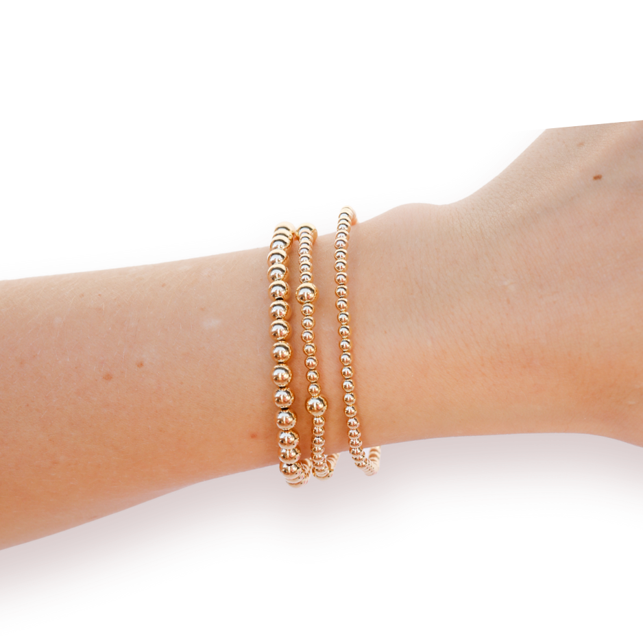 Beaded Blondes Gold Everyday Bracelet Stack
