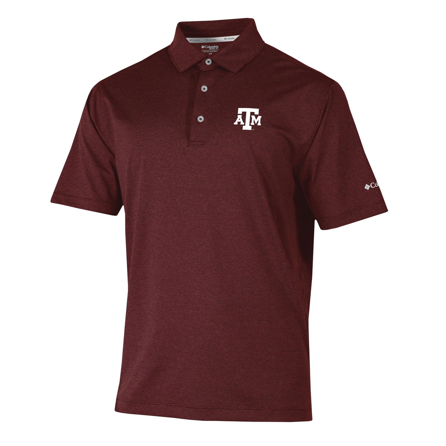 Texas A&M Columbia Golf Sand Tee Polo - Maroon