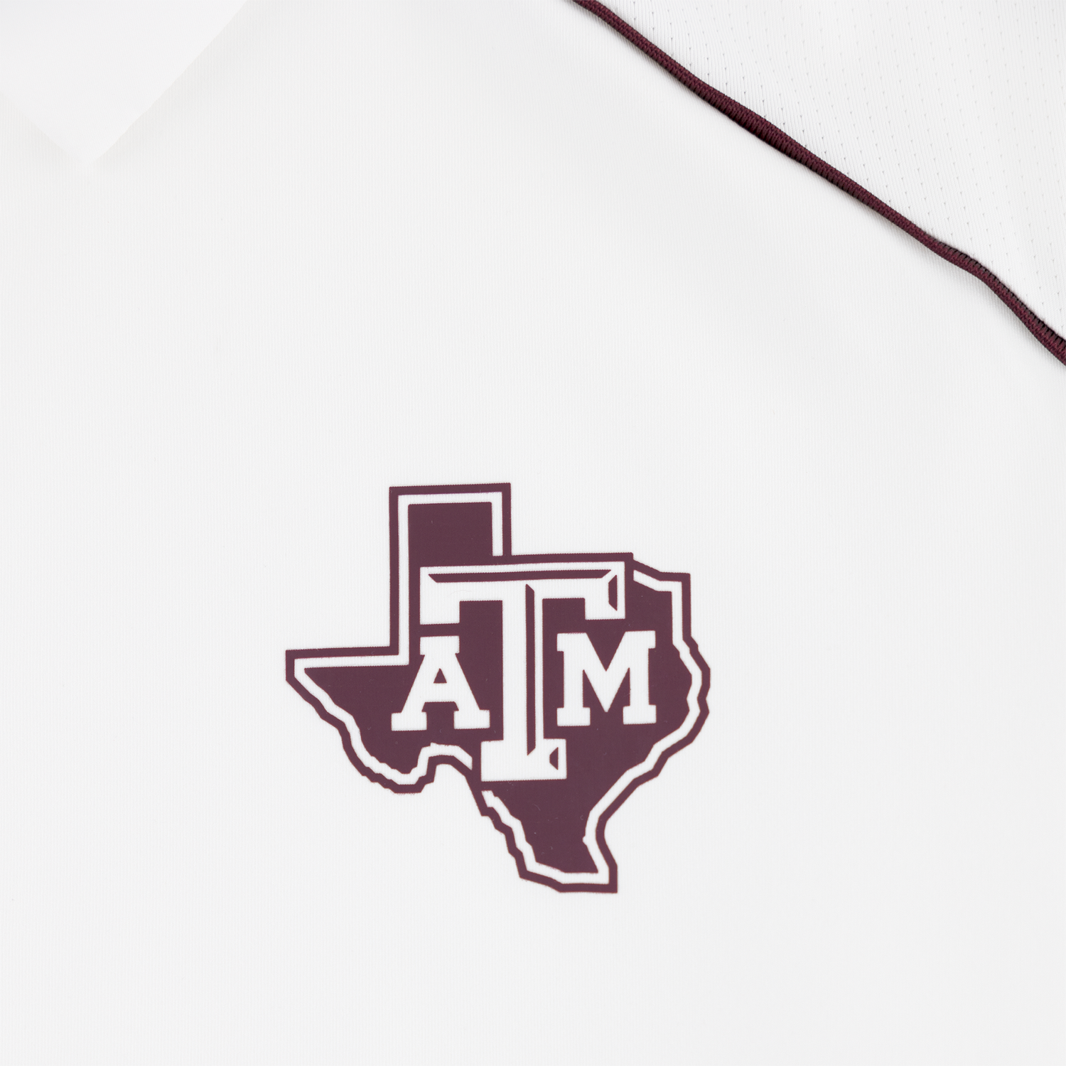 Texas A&M Adidas Stadium Coaches Polo in White
