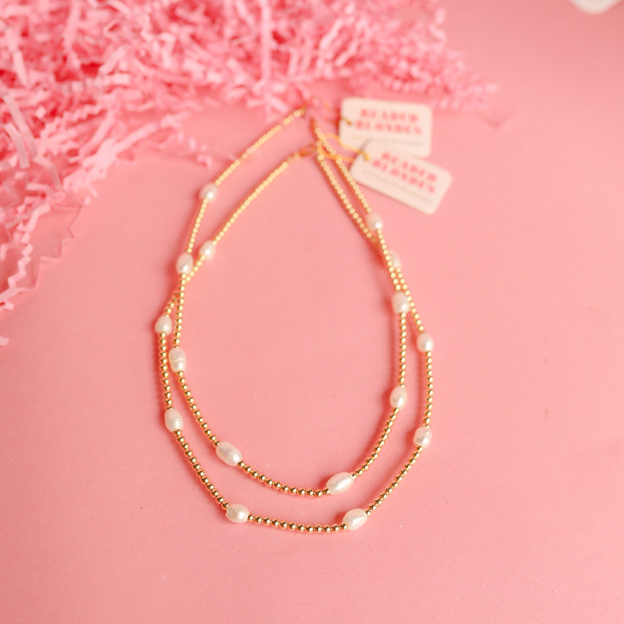 Beaded Blondes Pearl Poppi 16 in Necklace