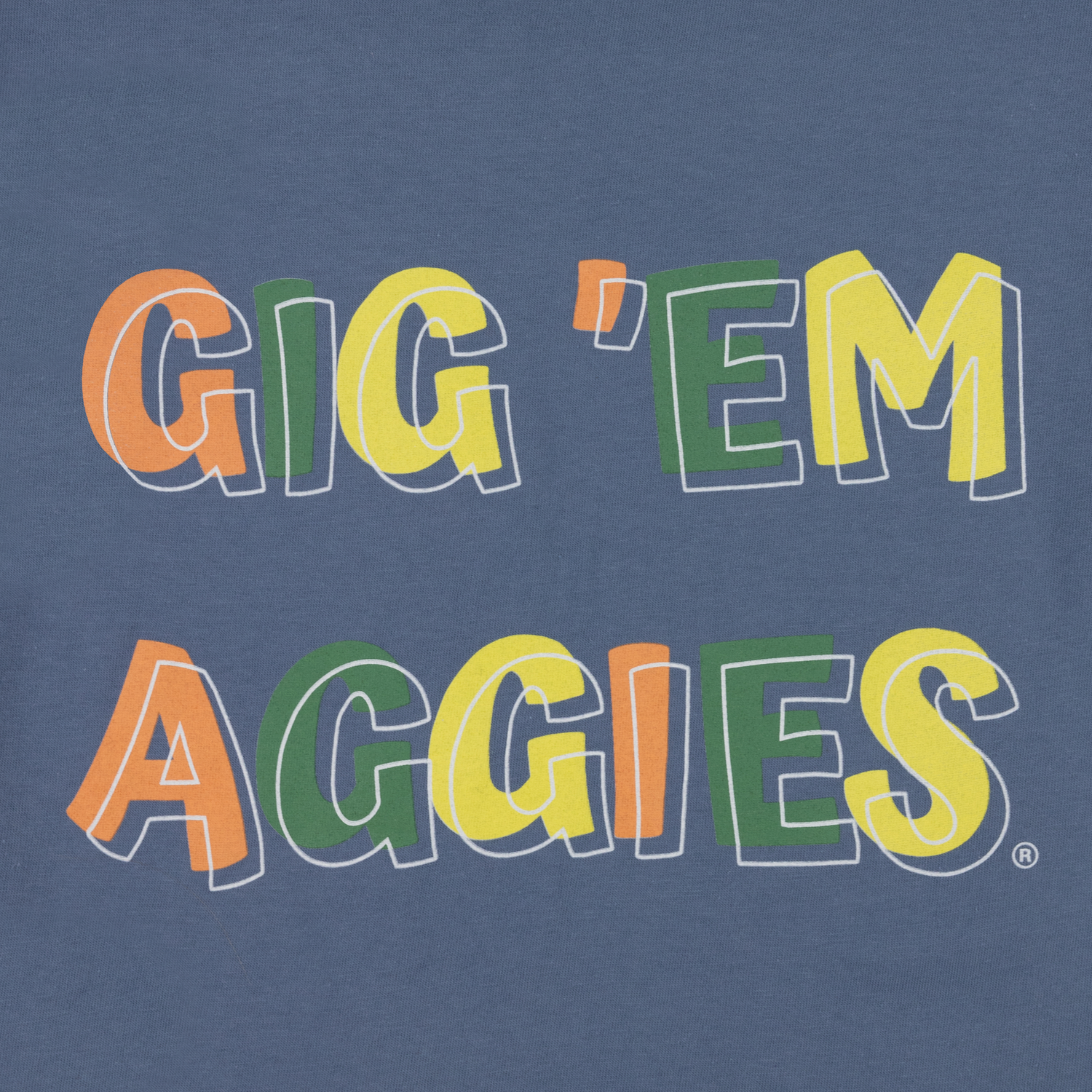 Colorful Gig 'Em Aggies T-Shirt
