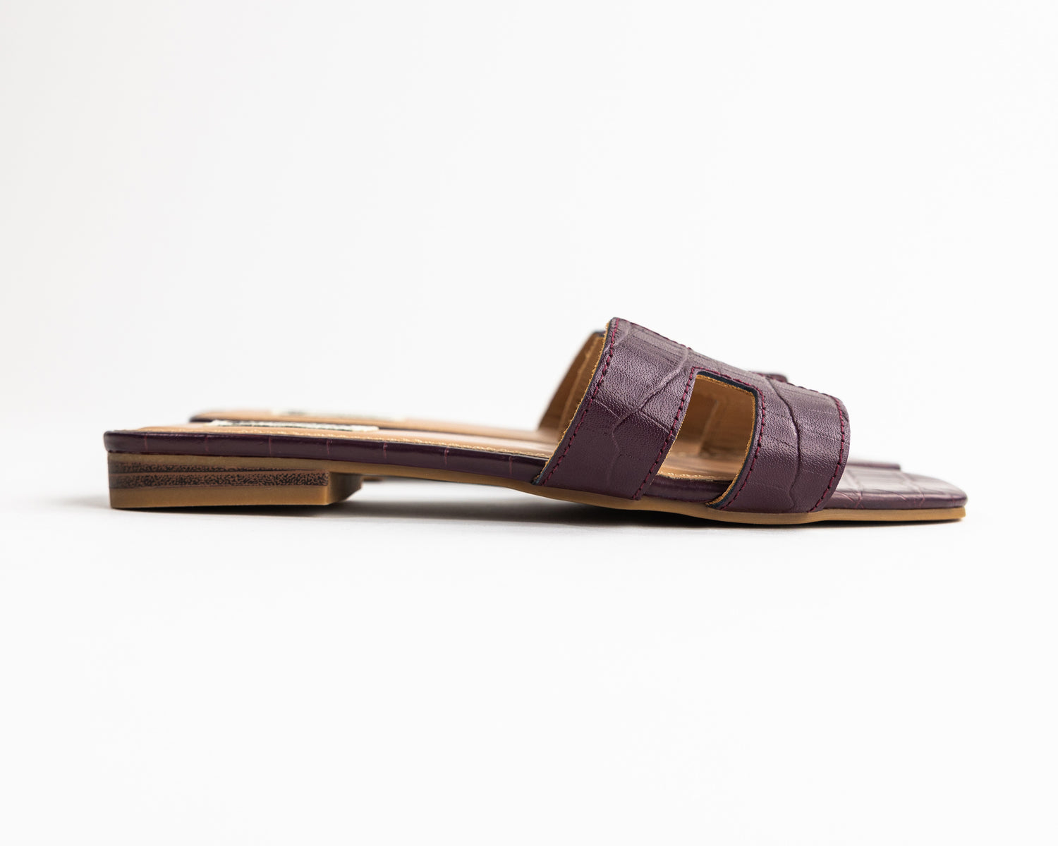Collegiate Outfitters Maroon Croc H Slide