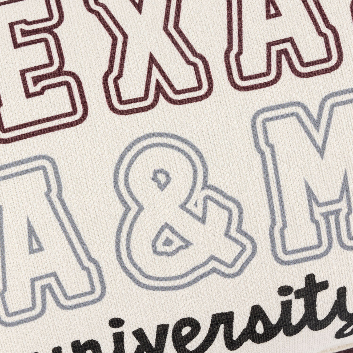 Texas A&M University Outlined Pillow