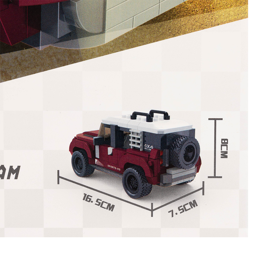 Collegiate Outfitters Building Blocks H9 Off - Road Vehicle