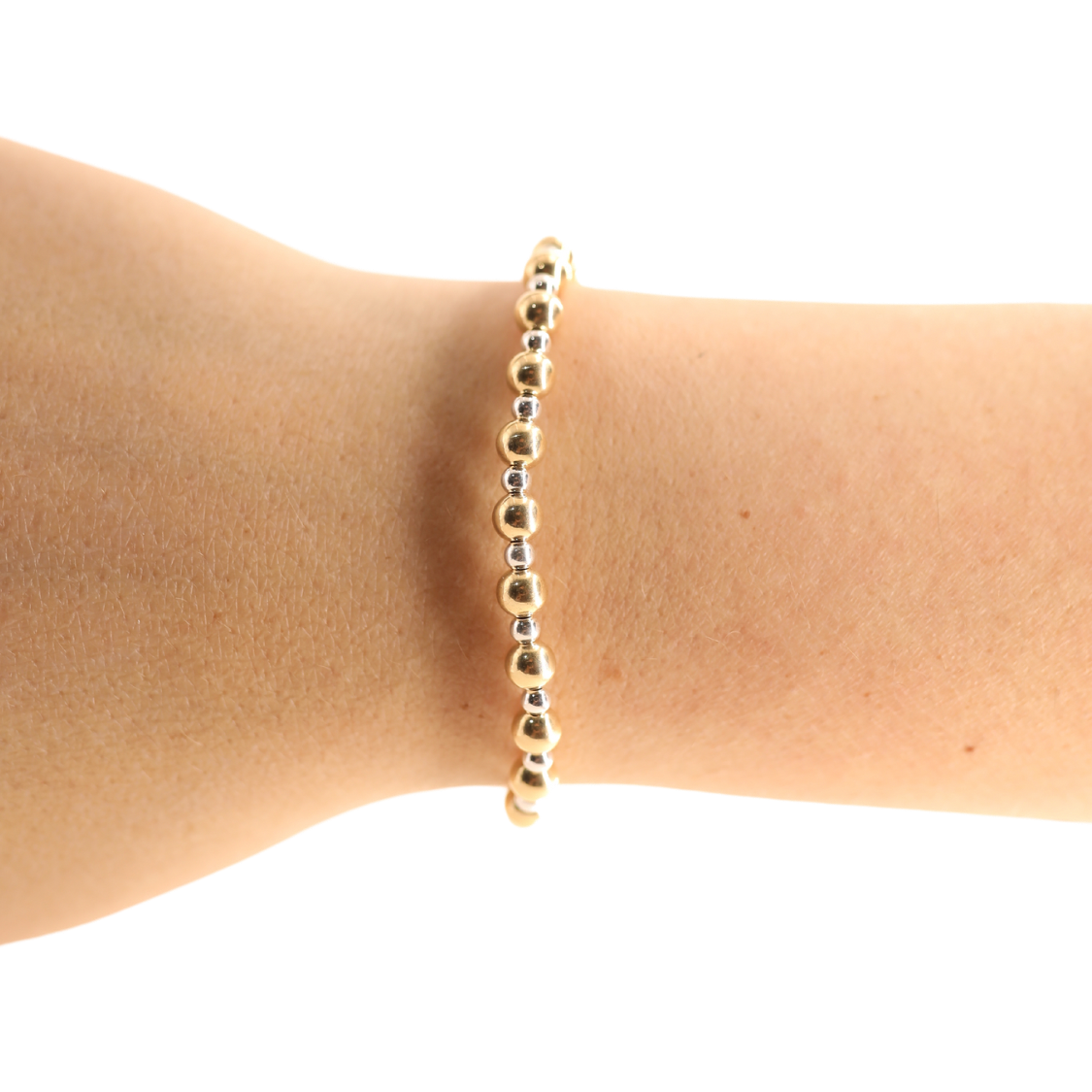 Beaded Blondes Katy Bracelet Gold w/ Silver
