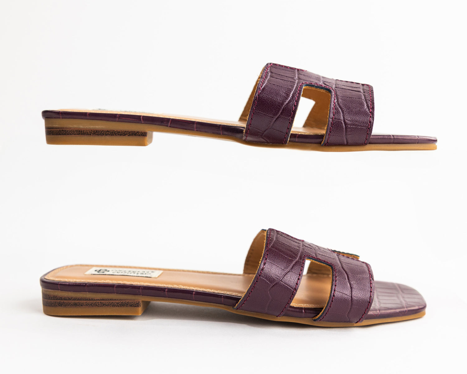 Collegiate Outfitters Maroon Croc H Slide