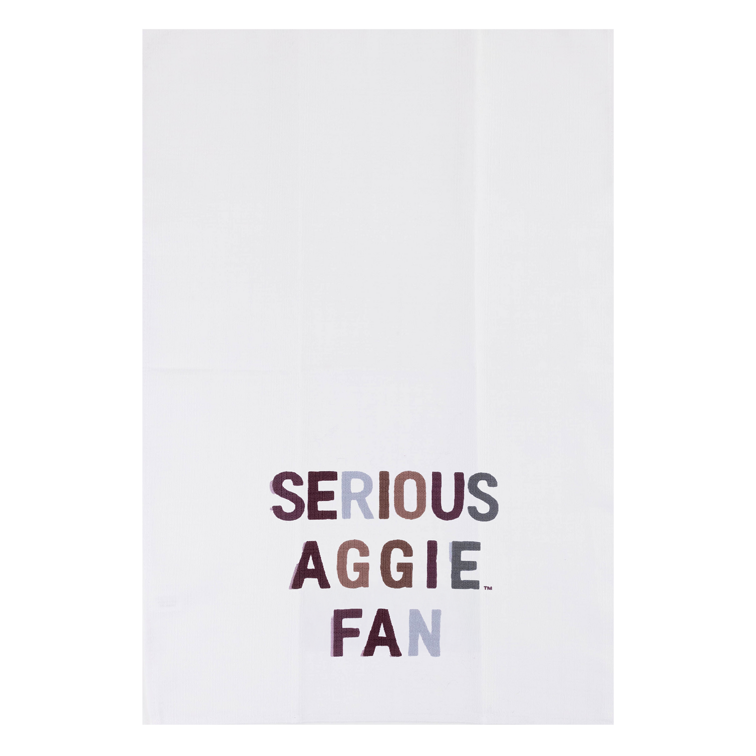 Serious Aggie Fan Little Birdie Tea Towel - White